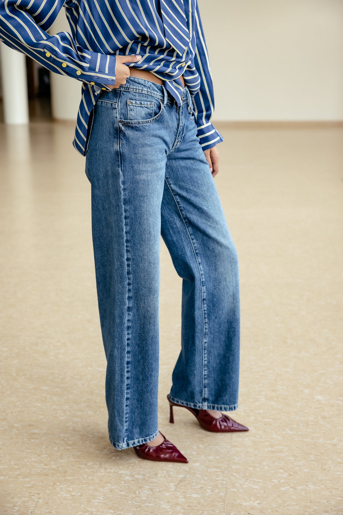 

Jeans large taille basse Femme Agatha magnus | Freeman T. Porter