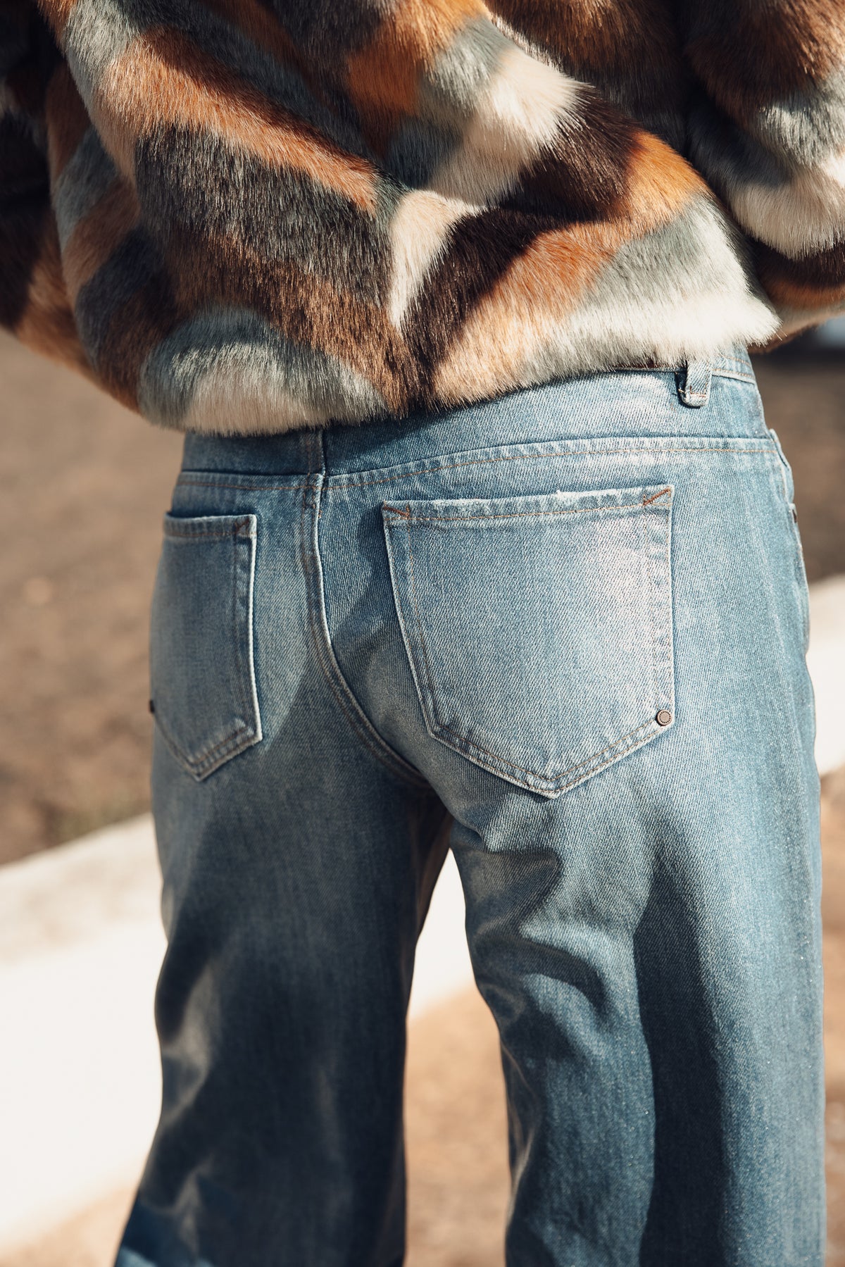 

Jeans Wide Leg de cintura descida Mulher Agatha piura coating | Freeman T. Porter