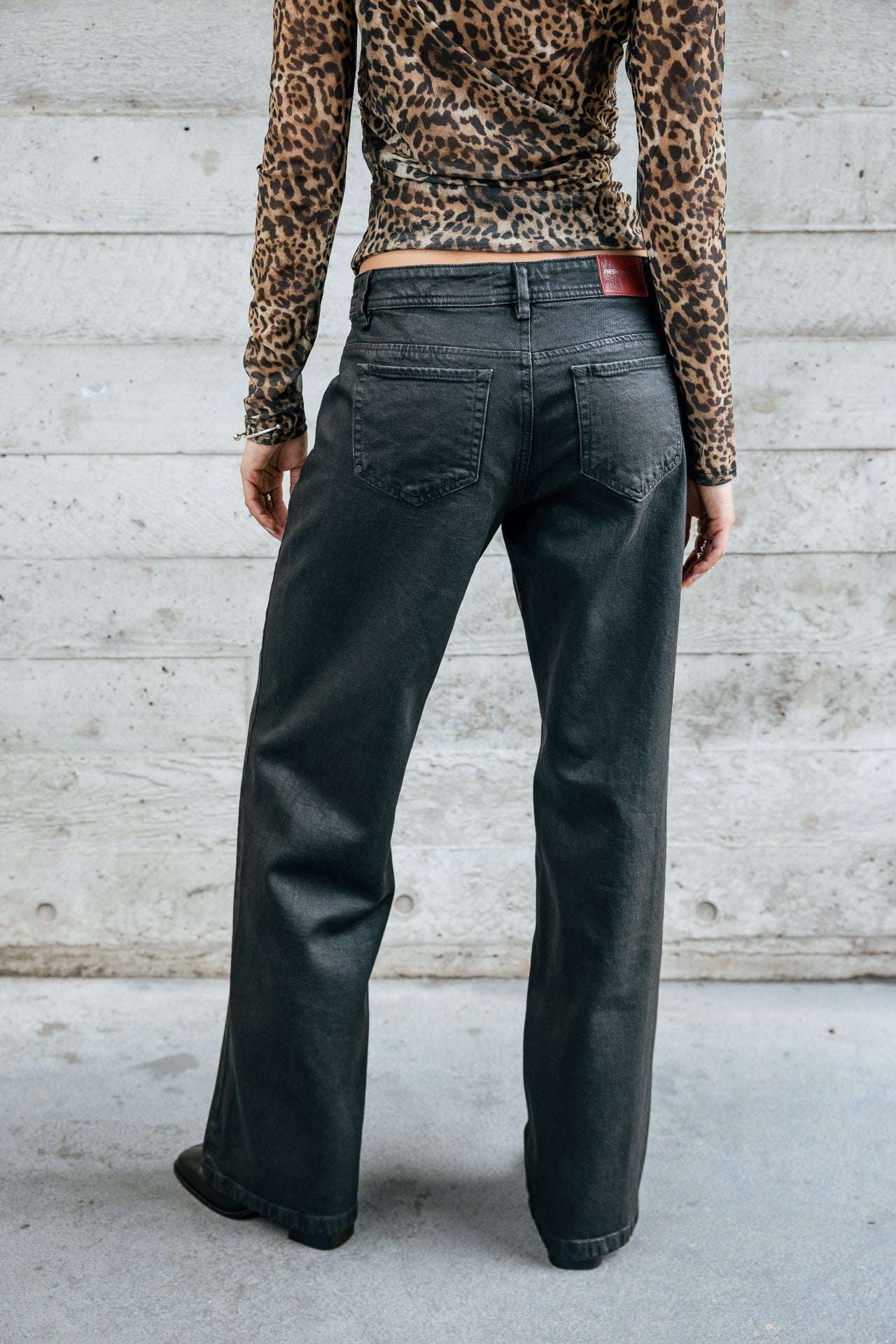 

Wide-Leg-Jeans mit niedriger Taille Damen Agatha plated | Freeman T. Porter
