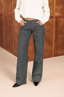 

Jeans large taille basse Femme Agatha Denim tish | Freeman T. Porter