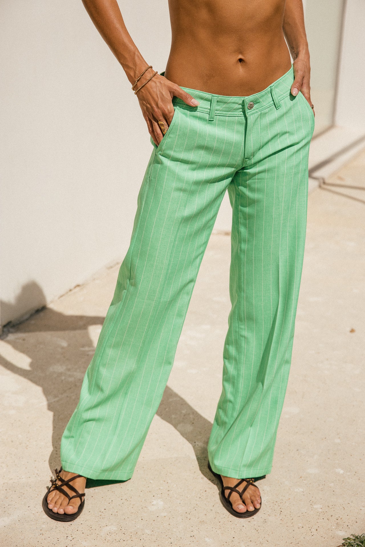   
            

Pantalon large taille basse  Femme Agatha Alfama vibrant green | Freeman T. Porter
          