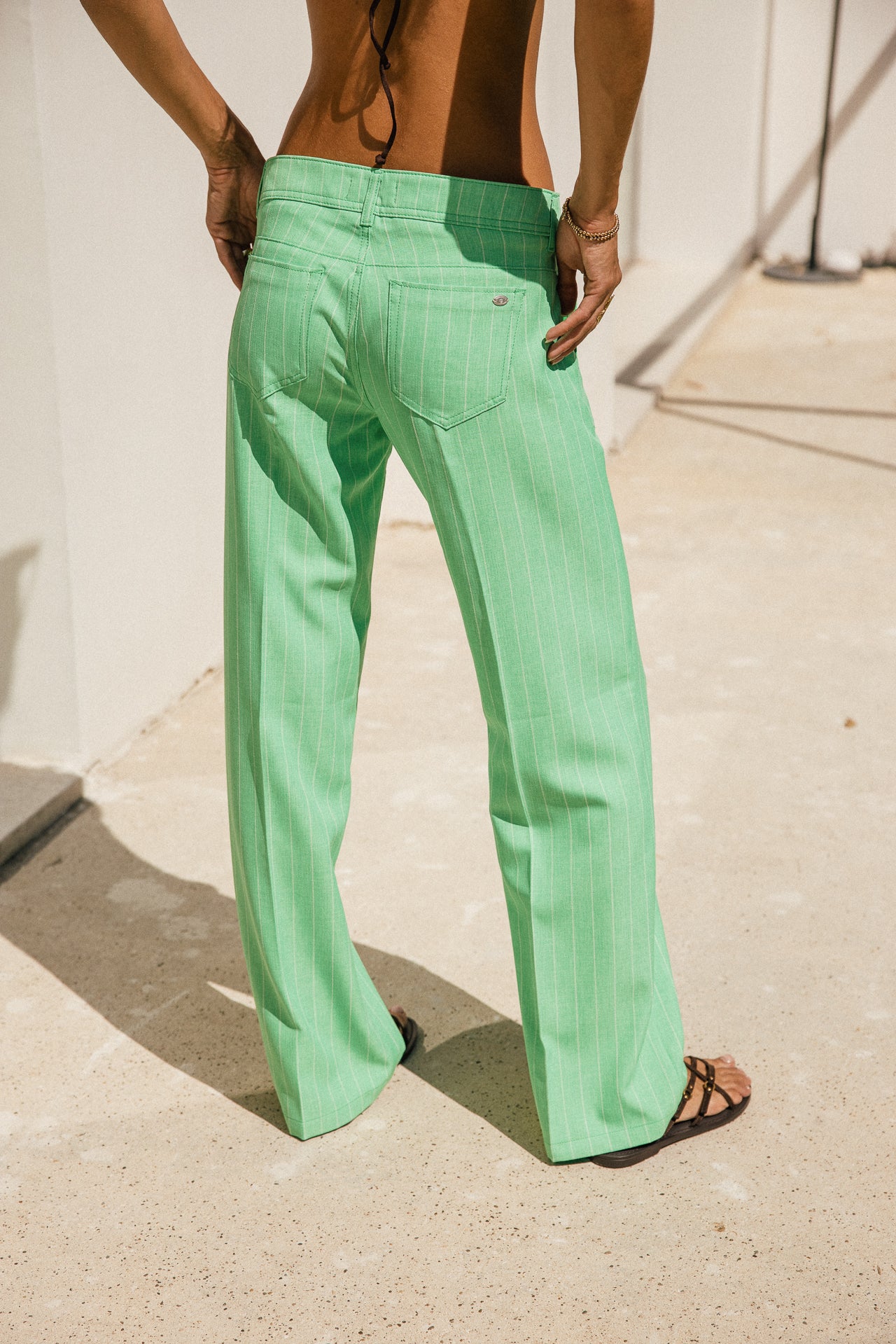 

Pantalon large taille basse  Femme Agatha Alfama vibrant green | Freeman T. Porter