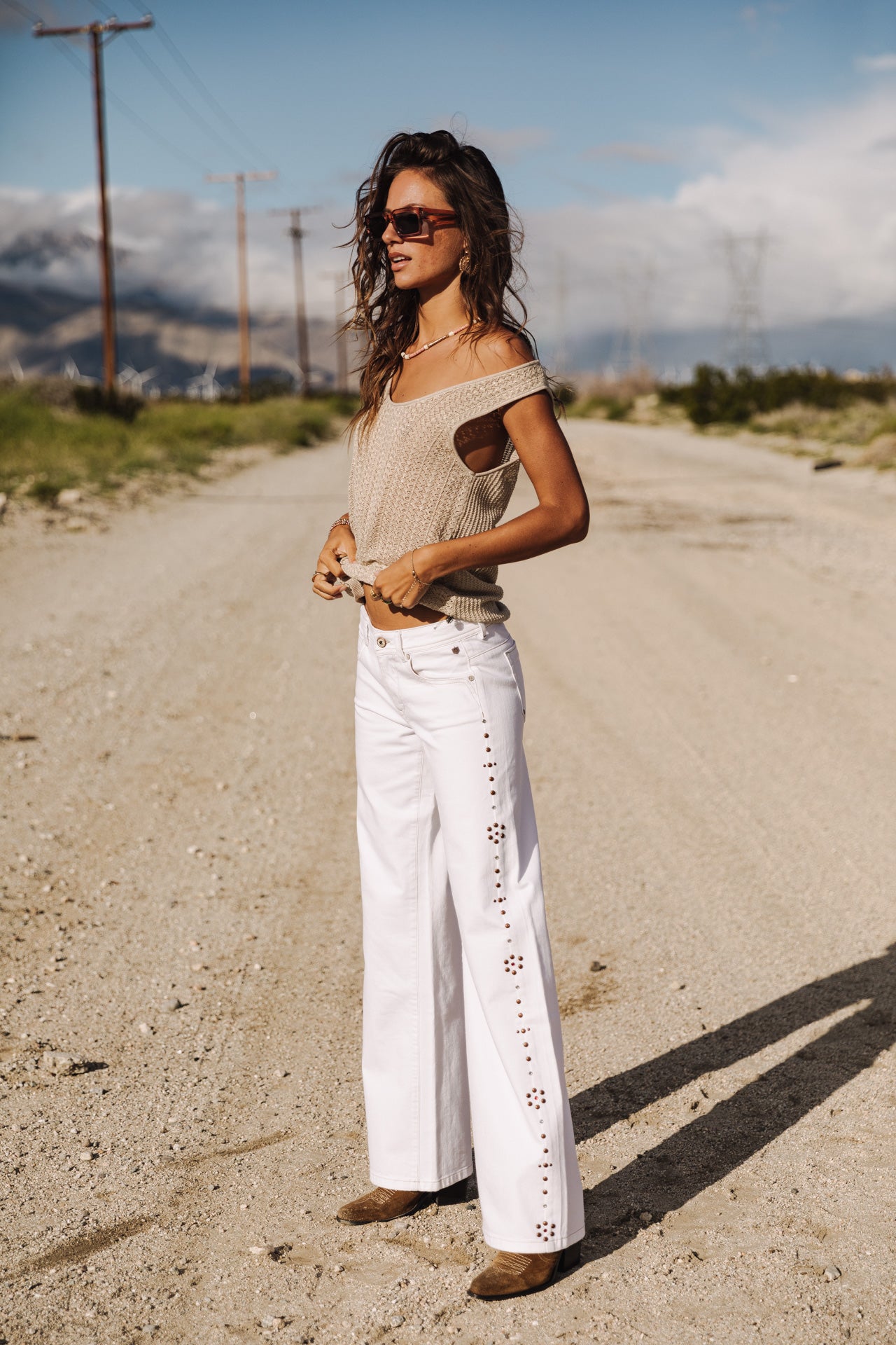 
              

Pantalon large Femme Agatha Andalousia off white | Freeman T. Porter
            