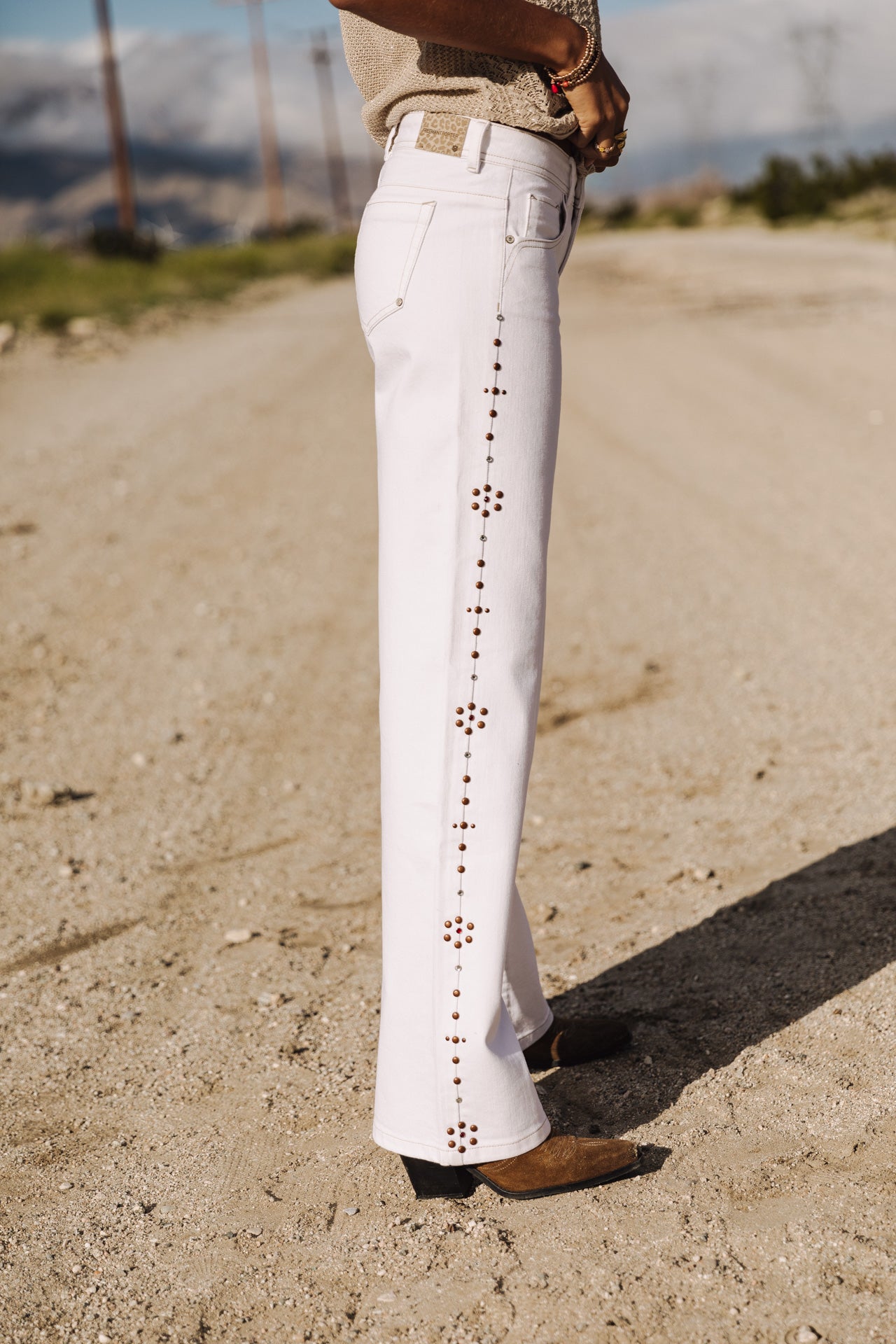 

Pantalon large Femme Agatha Andalousia off white | Freeman T. Porter