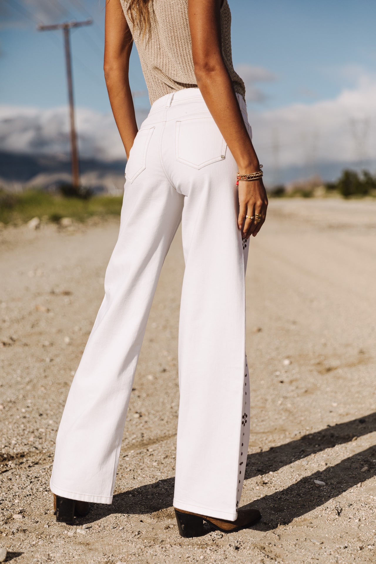 

Pantalon large Femme Agatha Andalousia off white | Freeman T. Porter