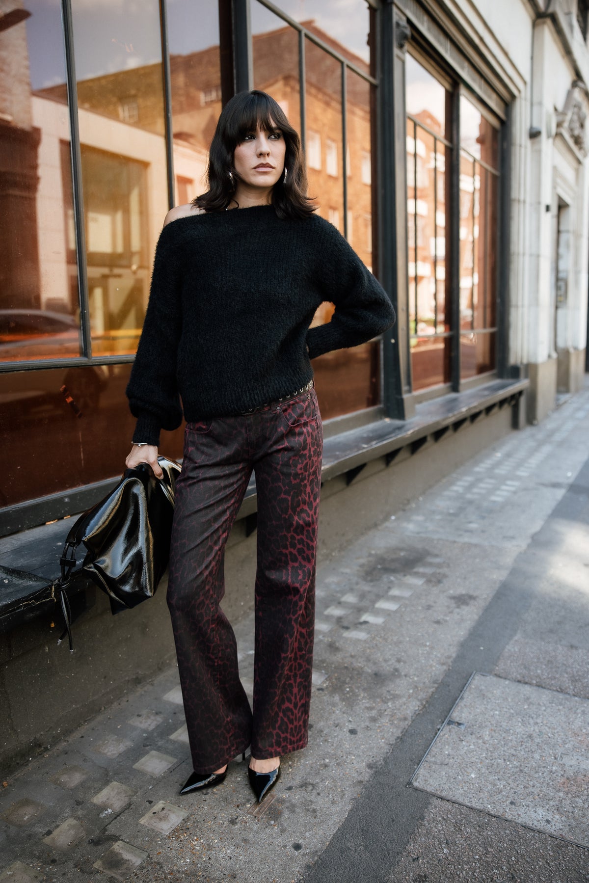 

Pantalon large taille basse Femme Agatha Arusha tibetan red | Freeman T. Porter