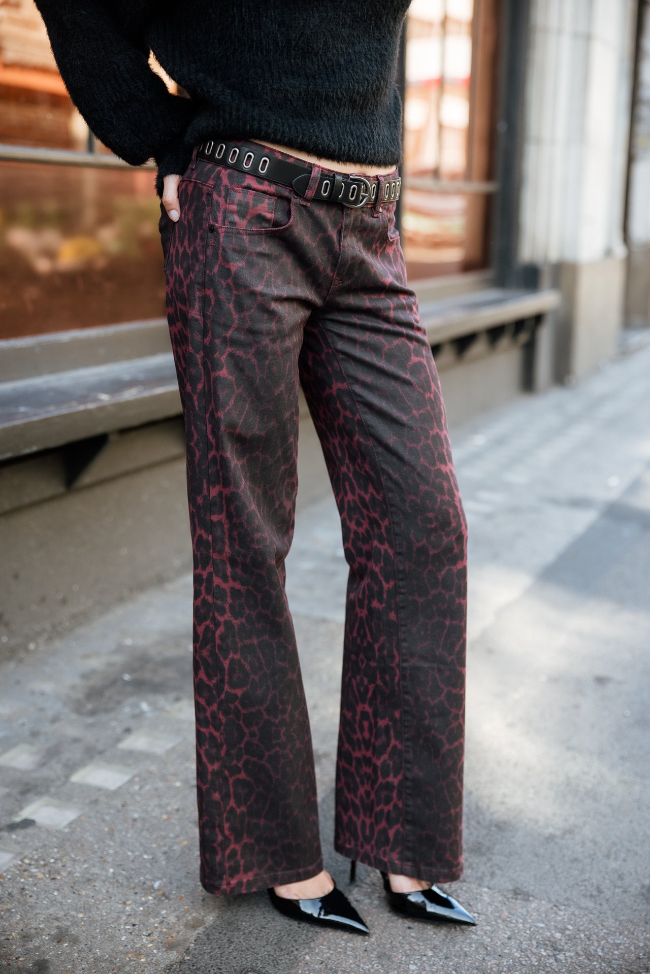 

Pantalon large taille basse Femme Agatha Arusha tibetan red | Freeman T. Porter