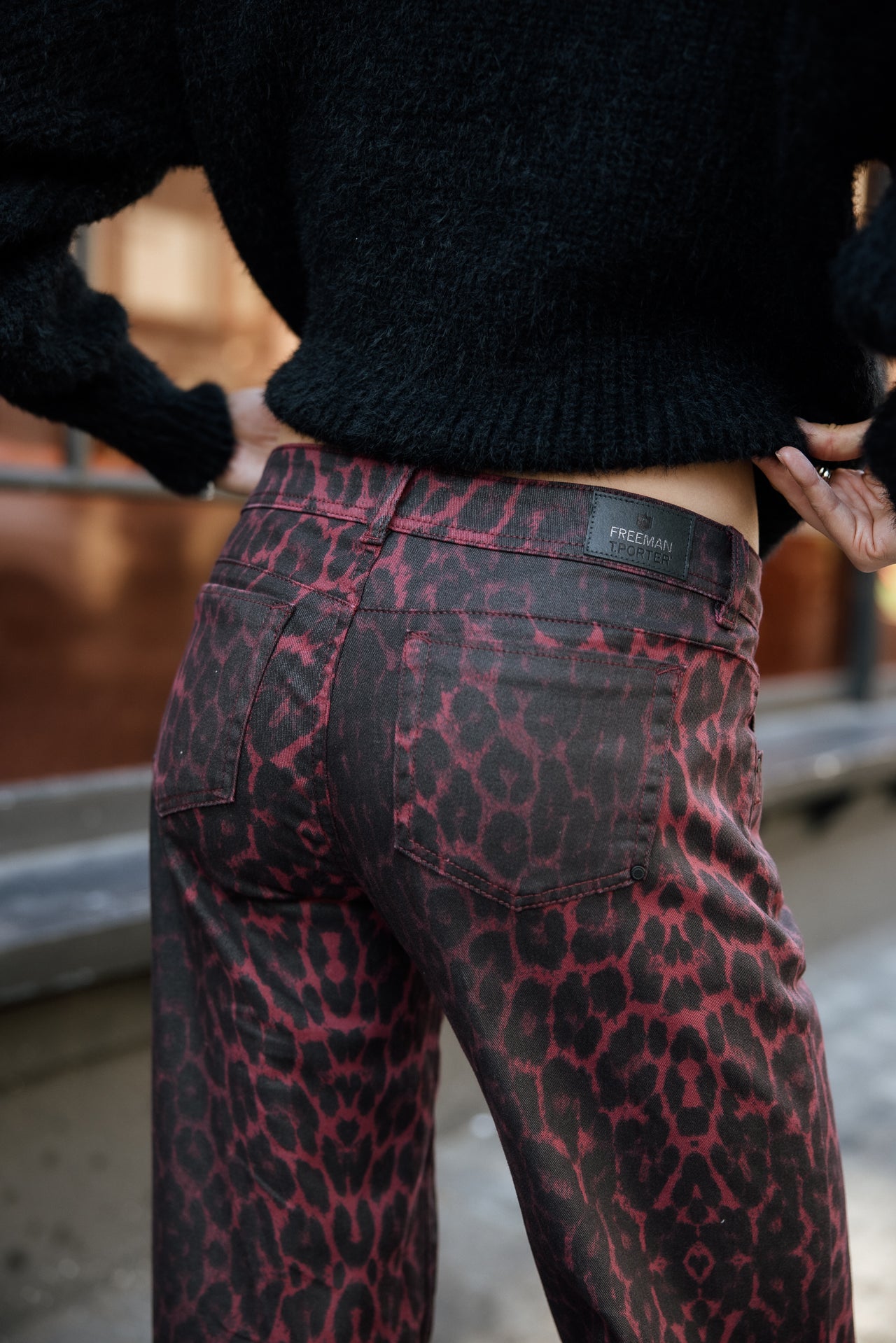 

Pantalon large taille basse Femme Agatha Arusha tibetan red | Freeman T. Porter