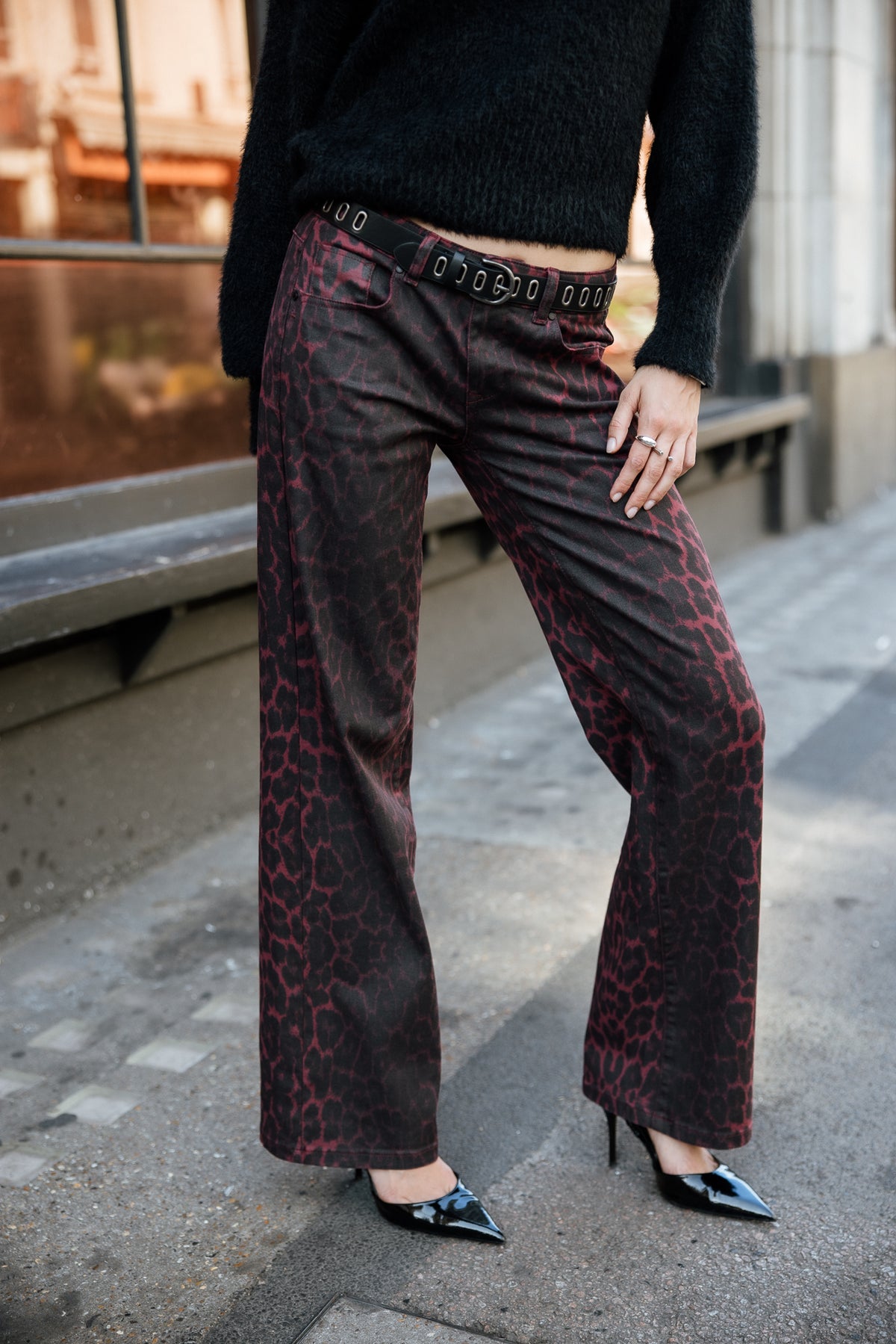 

Pantalon large taille basse Femme Agatha Arusha tibetan red | Freeman T. Porter