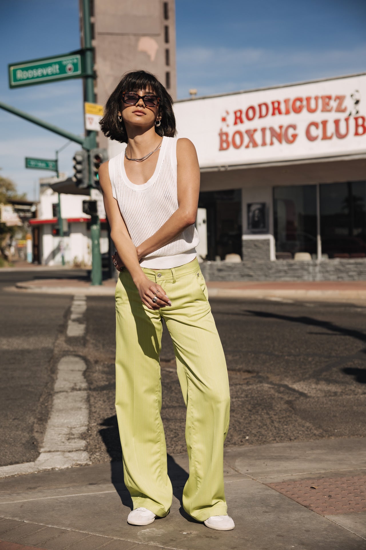  
            

Weite Hose Frau Agatha Cairo lime green | Freeman T. Porter
          