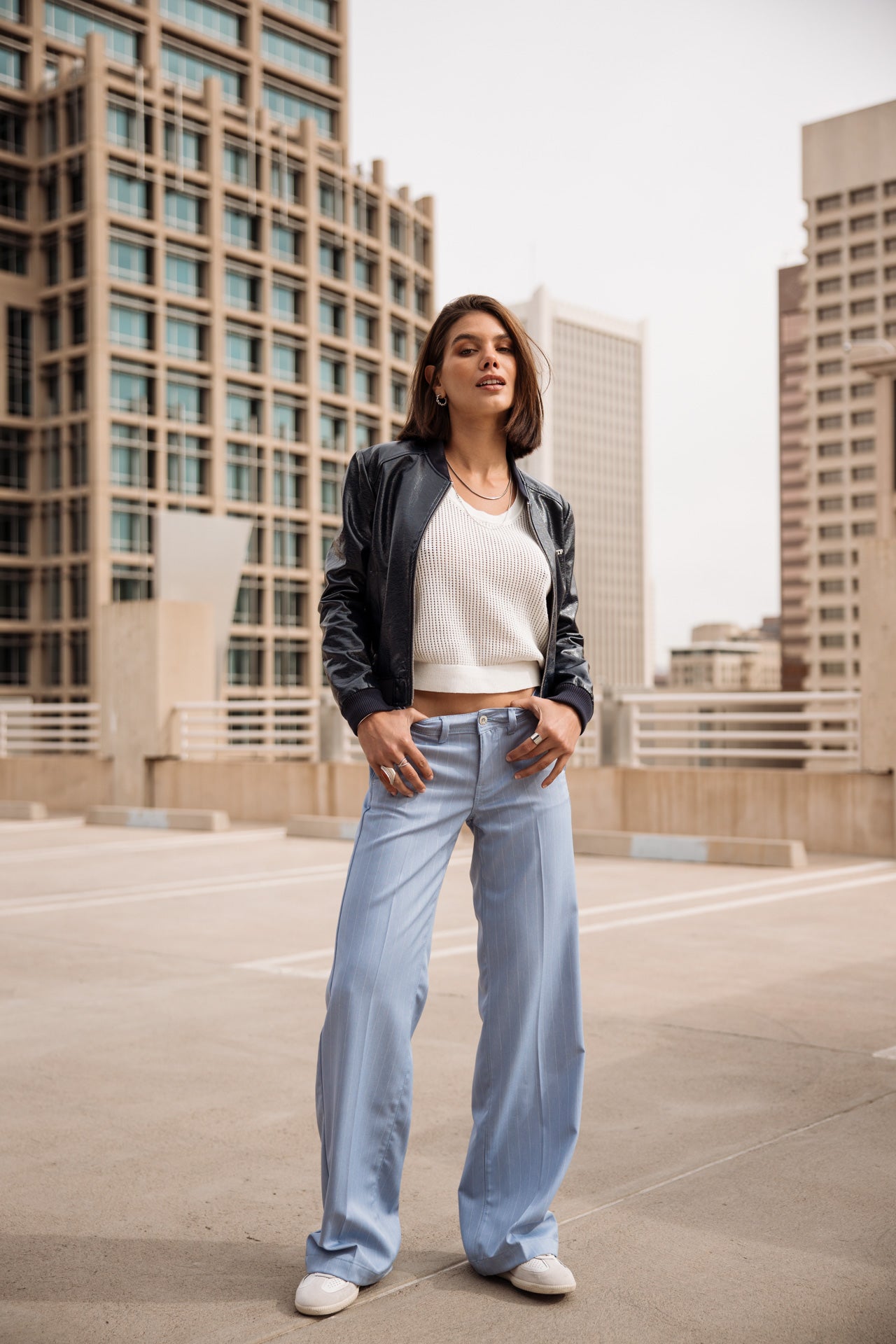 

Pantalon large Femme Agatha Cairo light blue | Freeman T. Porter