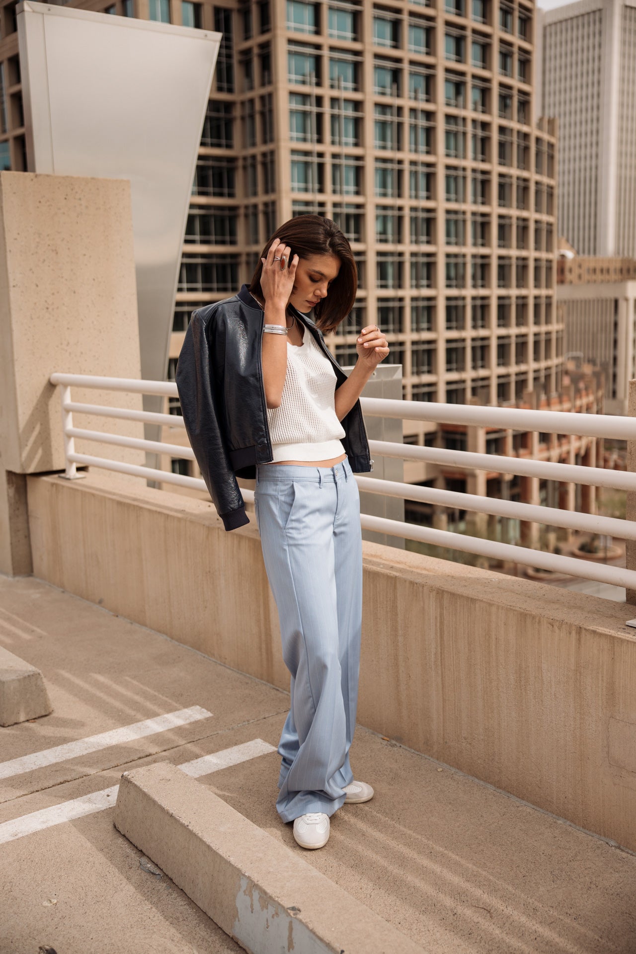

Pantalon large Femme Agatha Cairo light blue | Freeman T. Porter