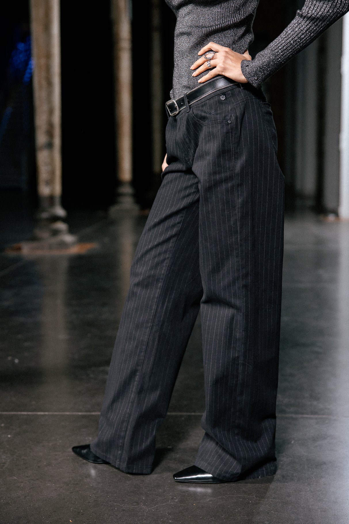 

Jeans large Femme Agatha Kult black | Freeman T. Porter