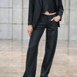 

Pantalon large taille basse Femme Agatha Lawlands peacoat | Freeman T. Porter