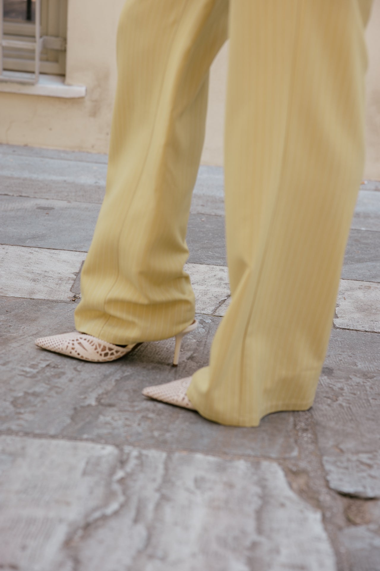 

Wide leg low-rise pants, striped Women Agatha Looney golden haze | Freeman T. Porter