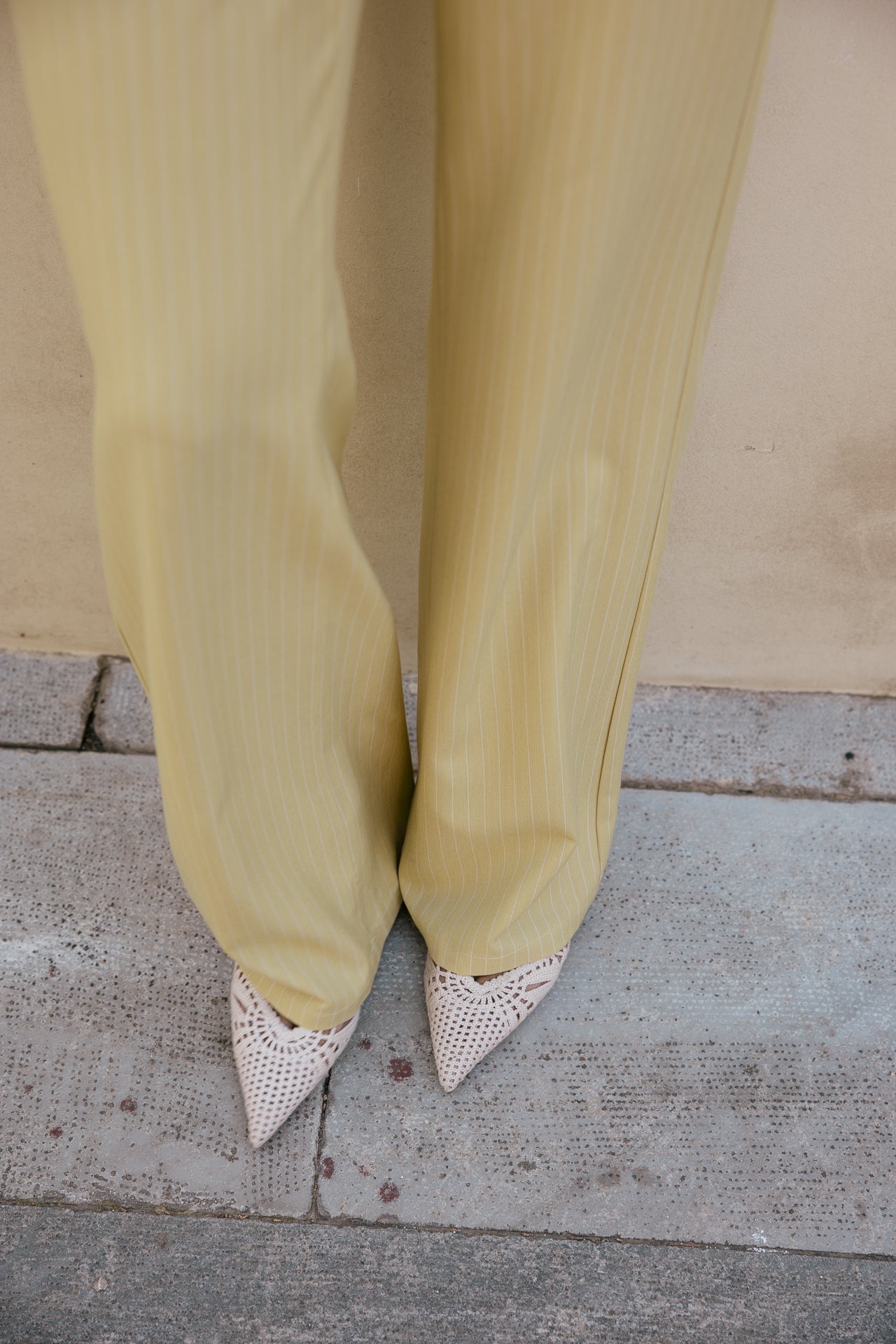 

Wide leg low-rise pants, striped Women Agatha Looney golden haze | Freeman T. Porter