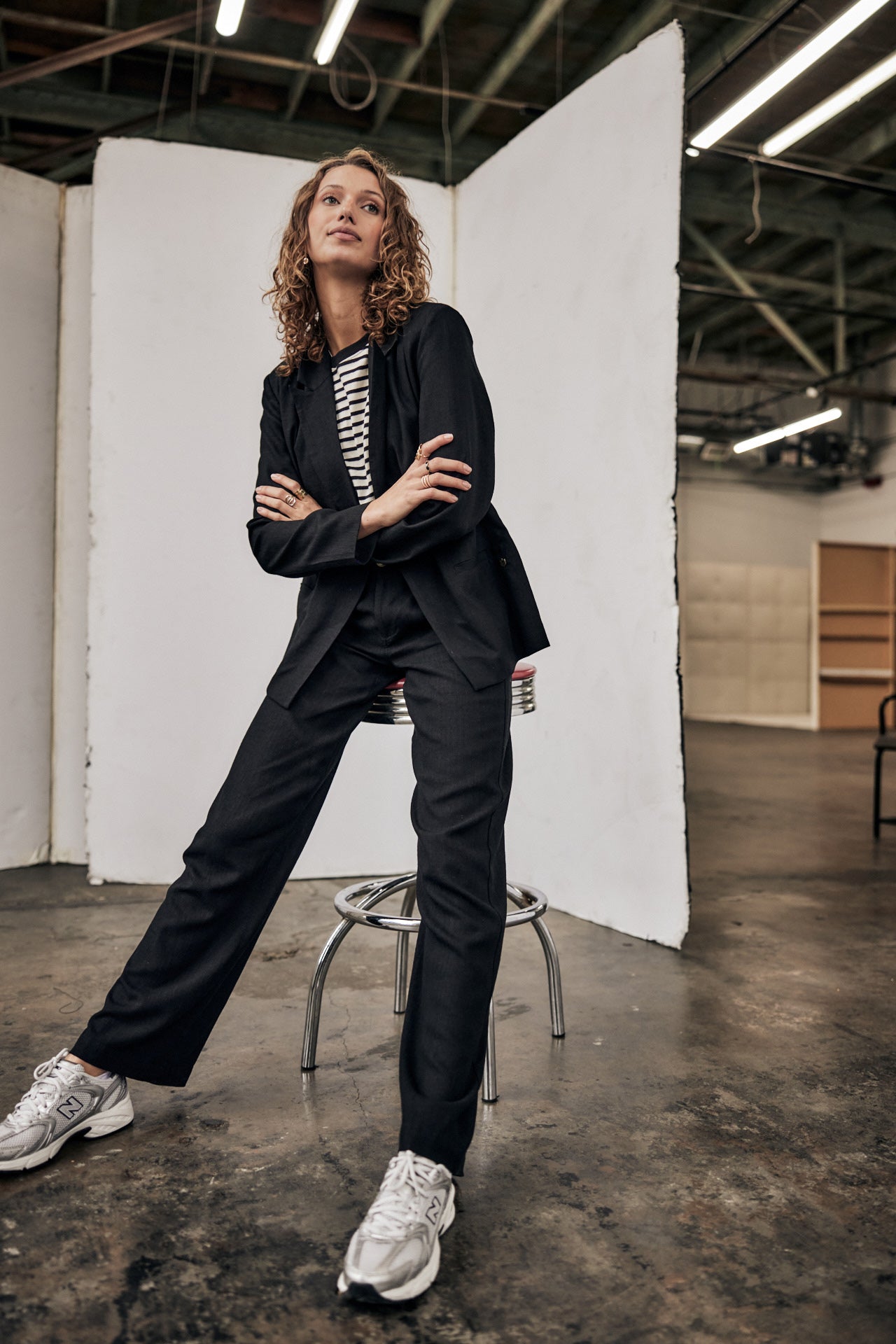 
              

Pantalones anchos de lino Mujer Agatha Plain Linen black | Freeman T. Porter
            