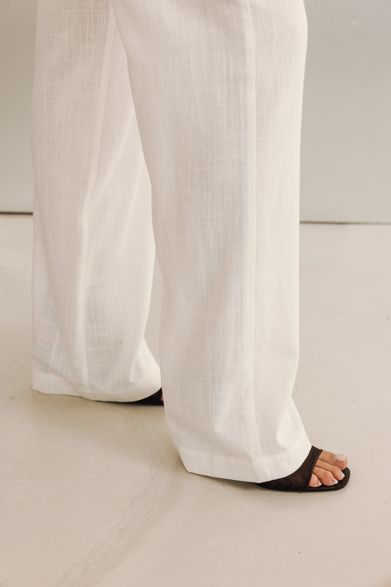 

Pantalon large en lin Femme Agatha Plain Linen bright white | Freeman T. Porter