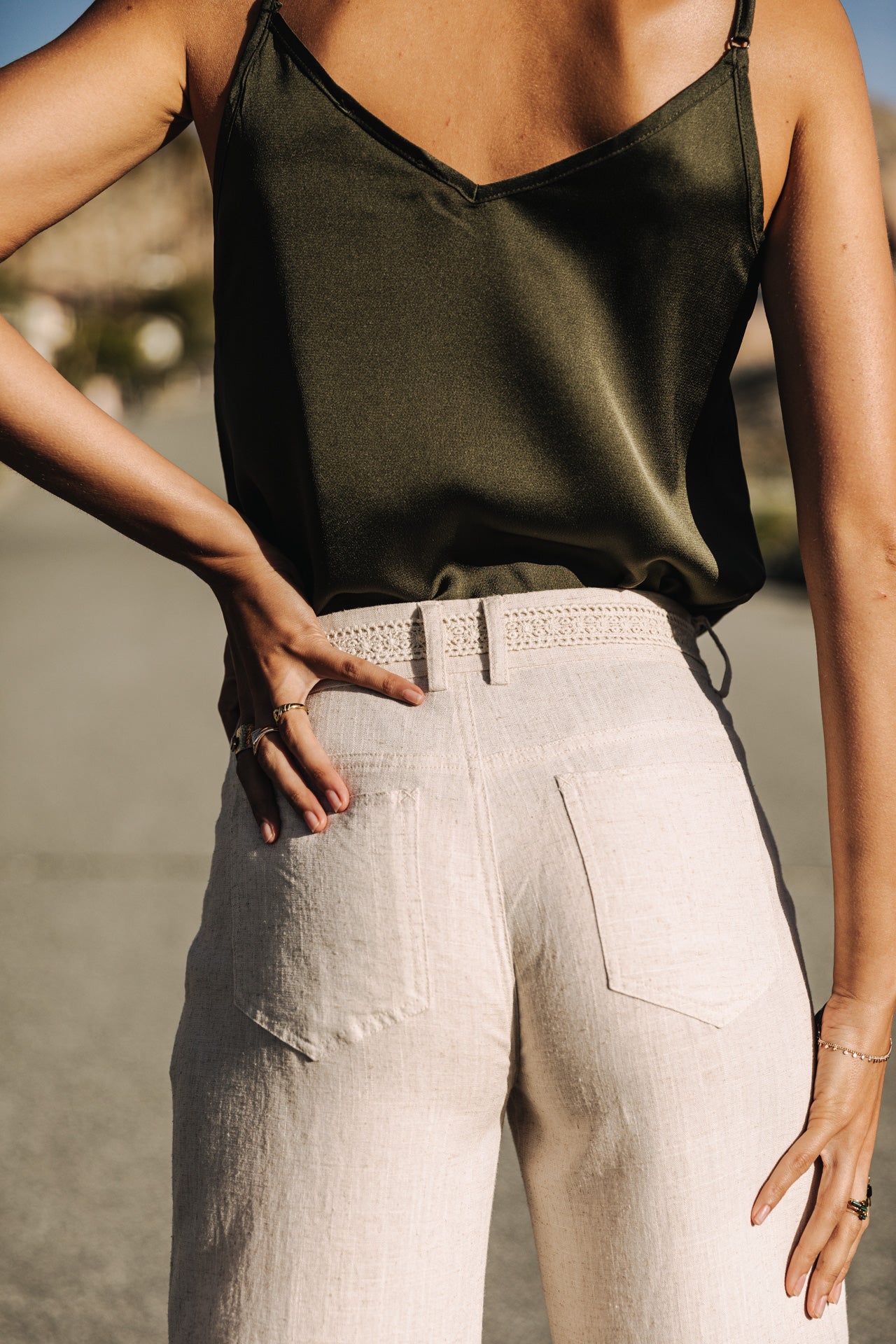 

Weite Leinenhose Frau Agatha simply taupe | Freeman T. Porter