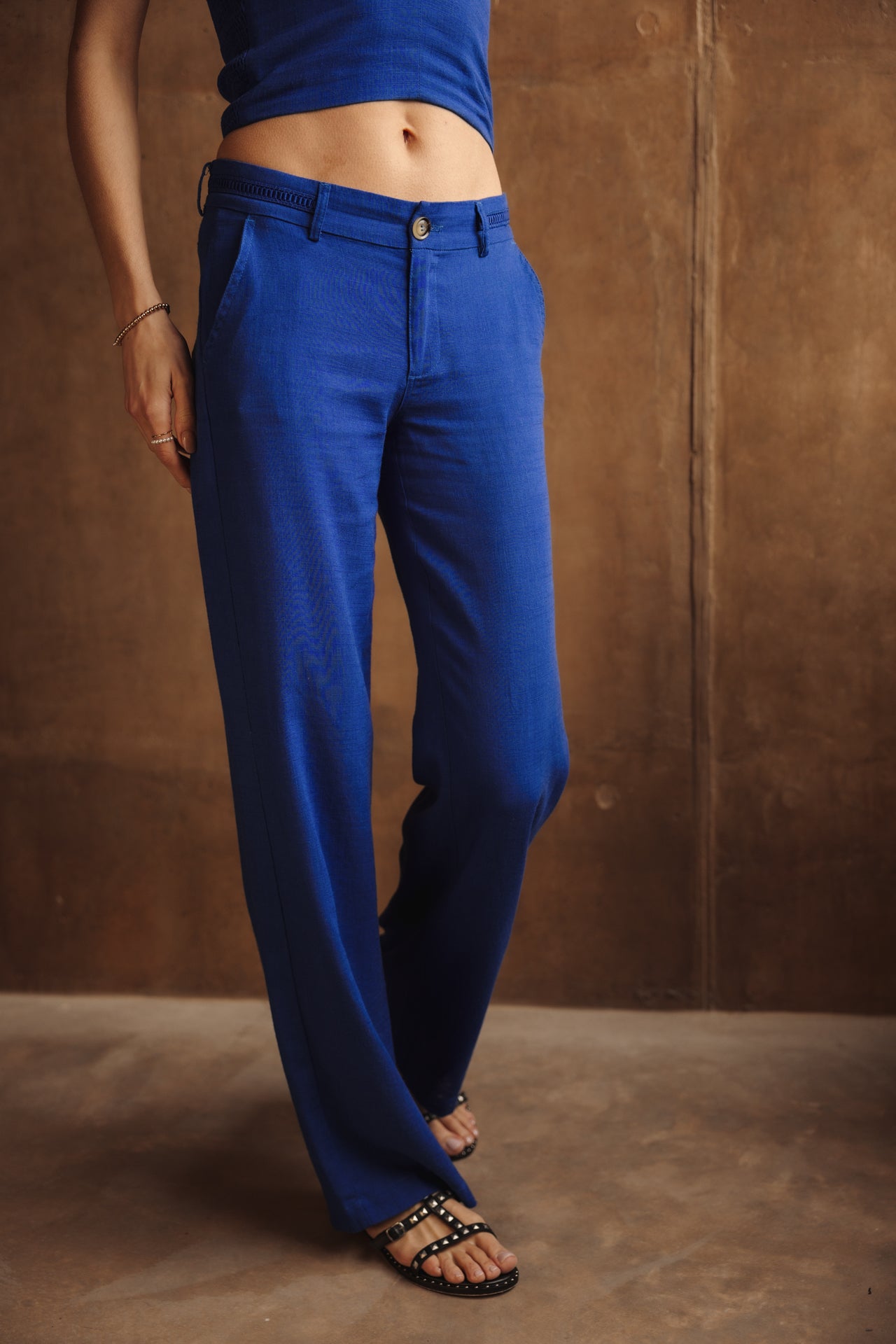   
            

Pantalon large en lin Femme Agatha Plain Linen dazzling blue | Freeman T. Porter
          
