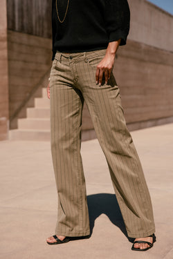 

Pantalon large taille basse Femme Agatha Paleole aloe | Freeman T. Porter