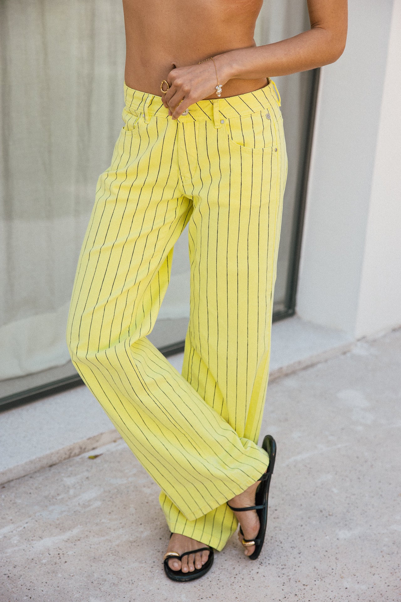 

Pantalon large taille basse  Femme Agatha Paleole limelight | Freeman T. Porter