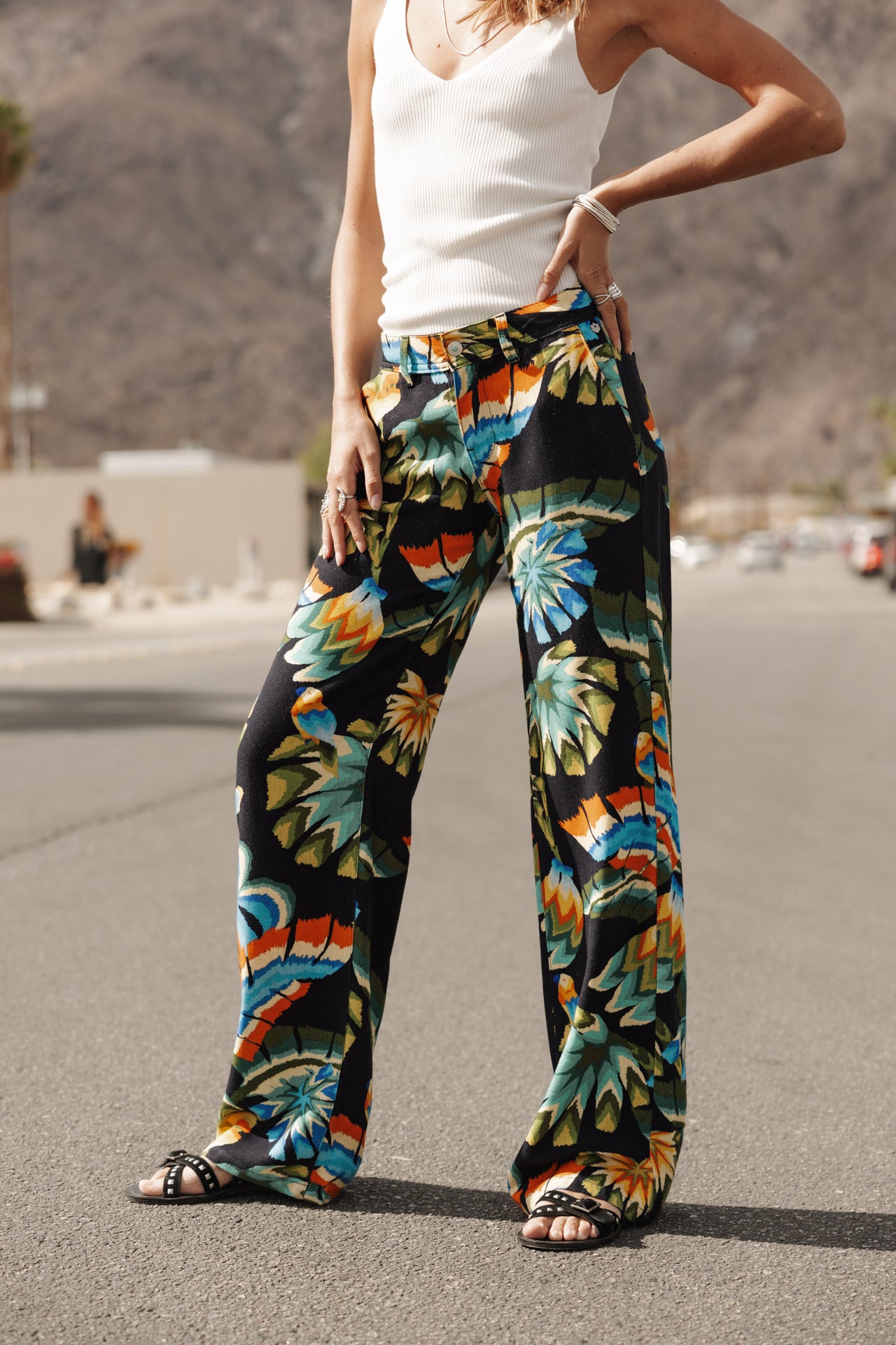 

Pantalones anchos Mujer Agatha Parrot peacoat | Freeman T. Porter