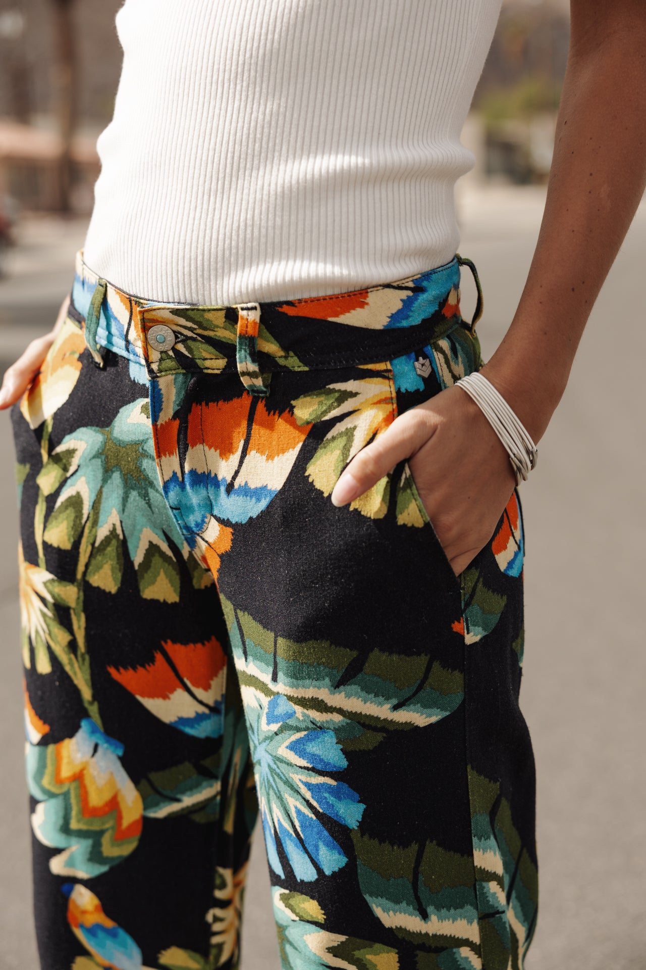

Pantalones anchos Mujer Agatha Parrot peacoat | Freeman T. Porter