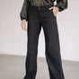 

Pantalon large taille basse Femme Agatha Polyneo Studs black | Freeman T. Porter
