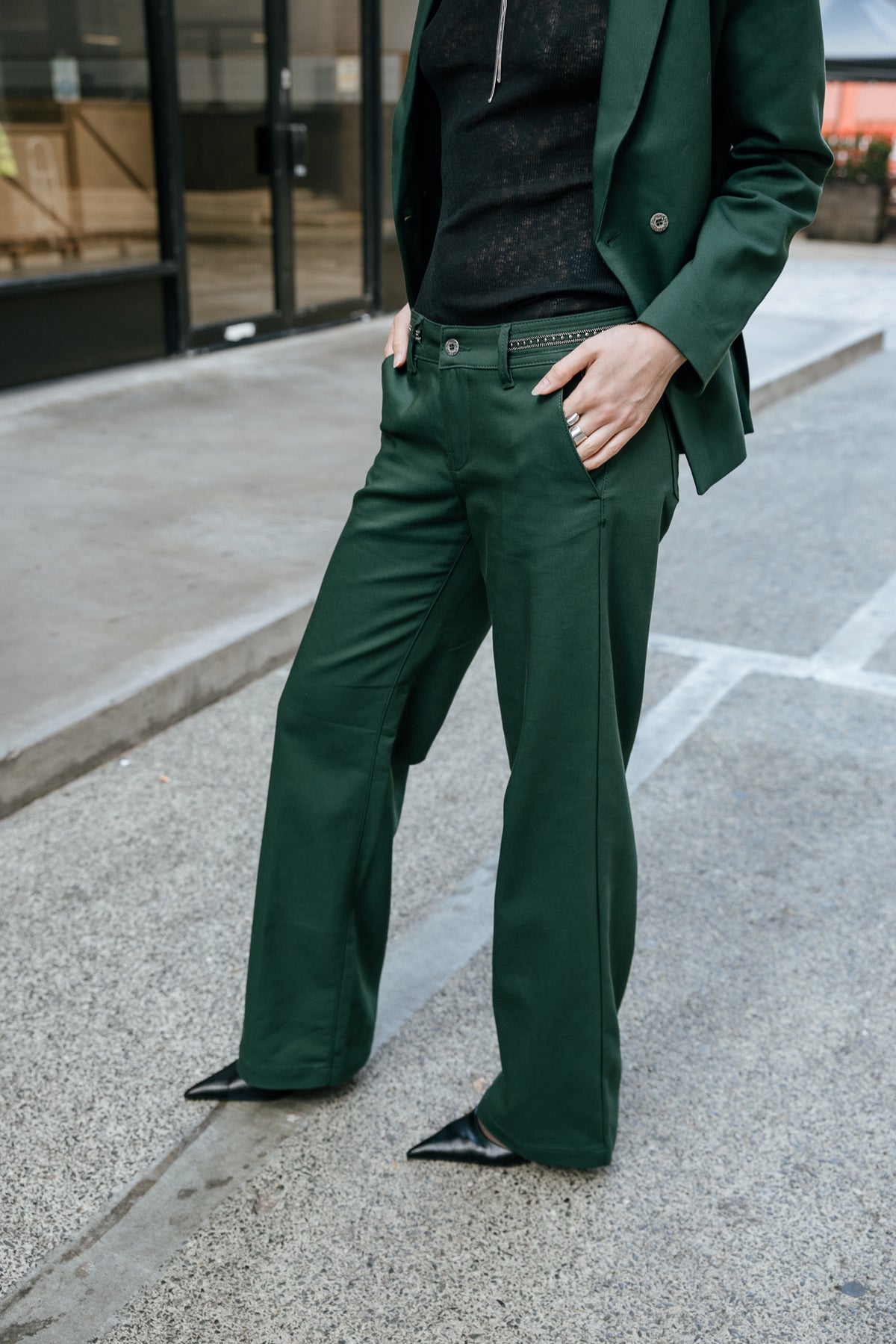

Pantalon large taille basse Femme Agatha Polyneo green gables | Freeman T. Porter