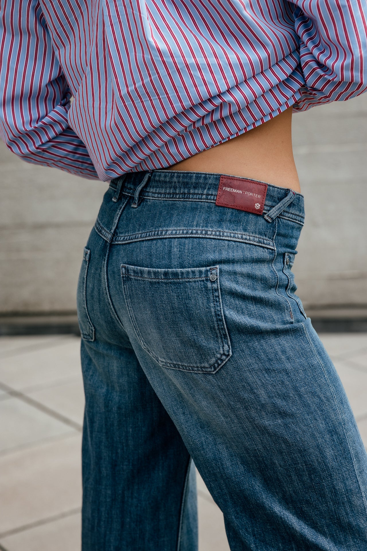 

Jeans large Femme Jessy rally dark | Freeman T. Porter