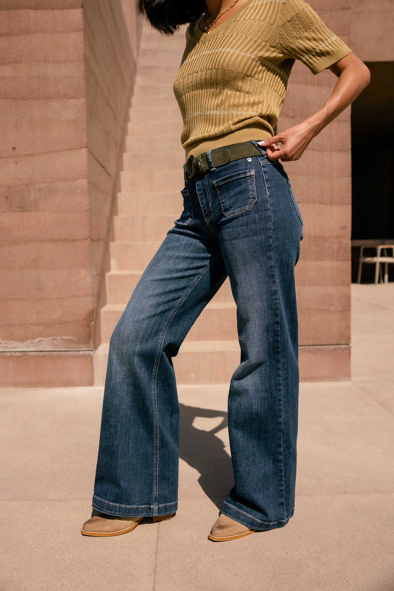 Jessy wide jeans, medley dark | Freeman T. Porter
