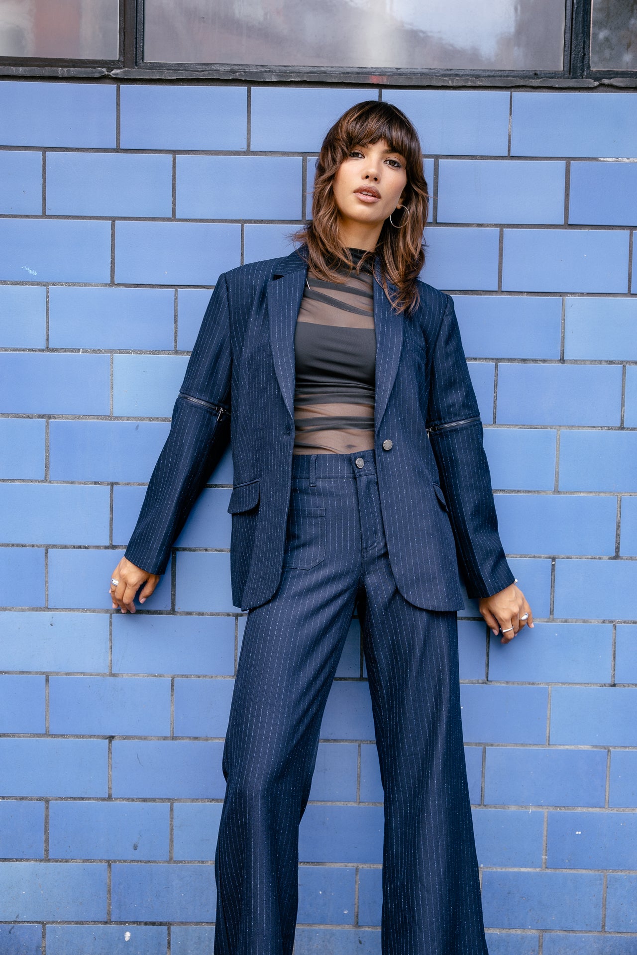 

Pantalon large Femme Jessy Melody dark sapphire | Freeman T. Porter
