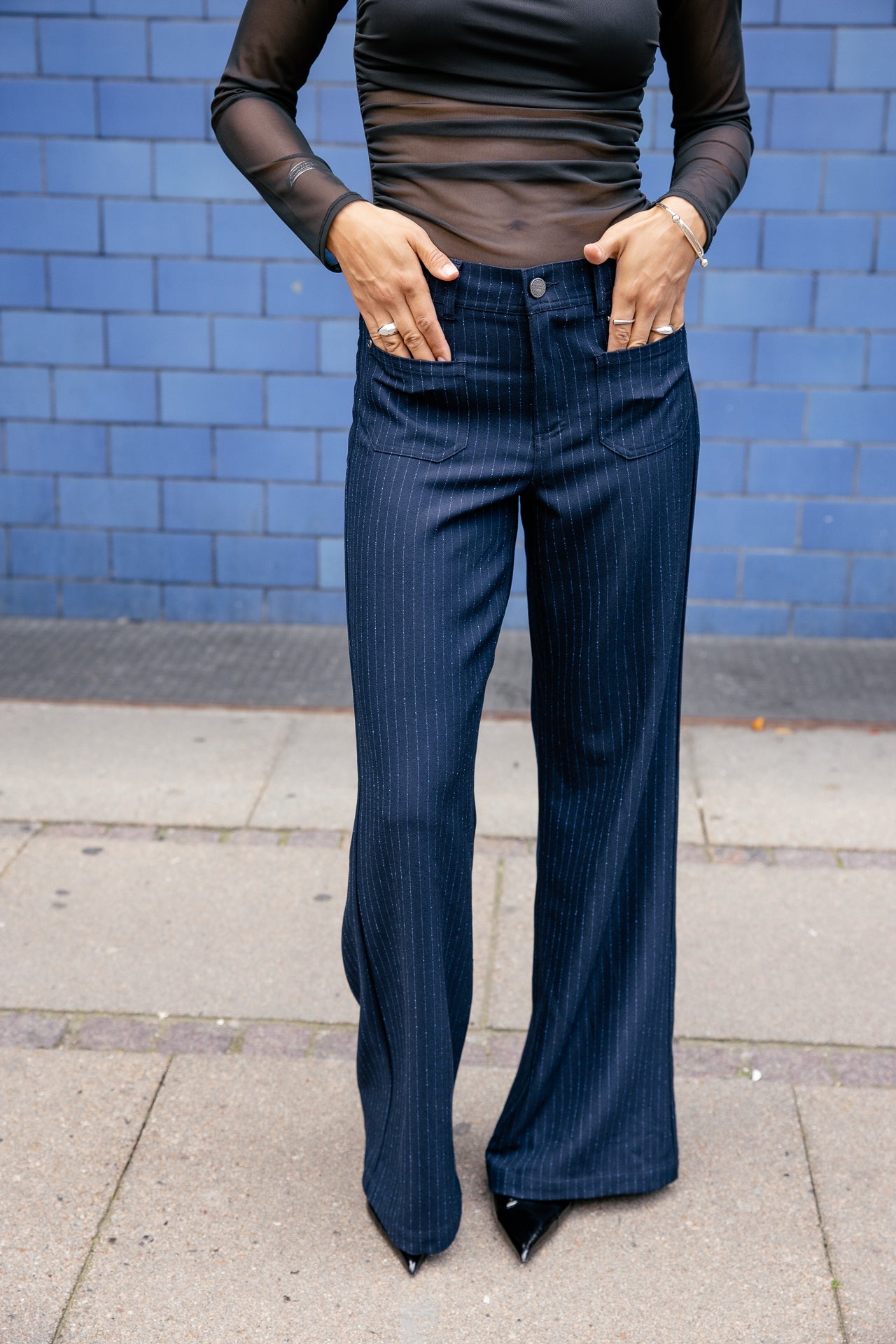 

Pantalon large Femme Jessy Melody dark sapphire | Freeman T. Porter