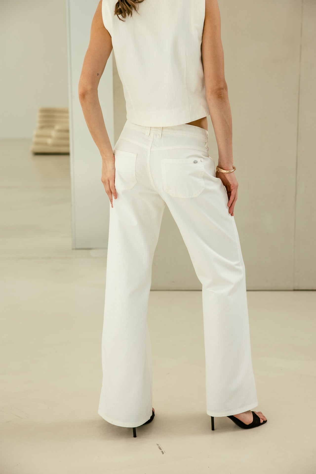 

Pantalon large Femme Jessy Yolo bright white | Freeman T. Porter