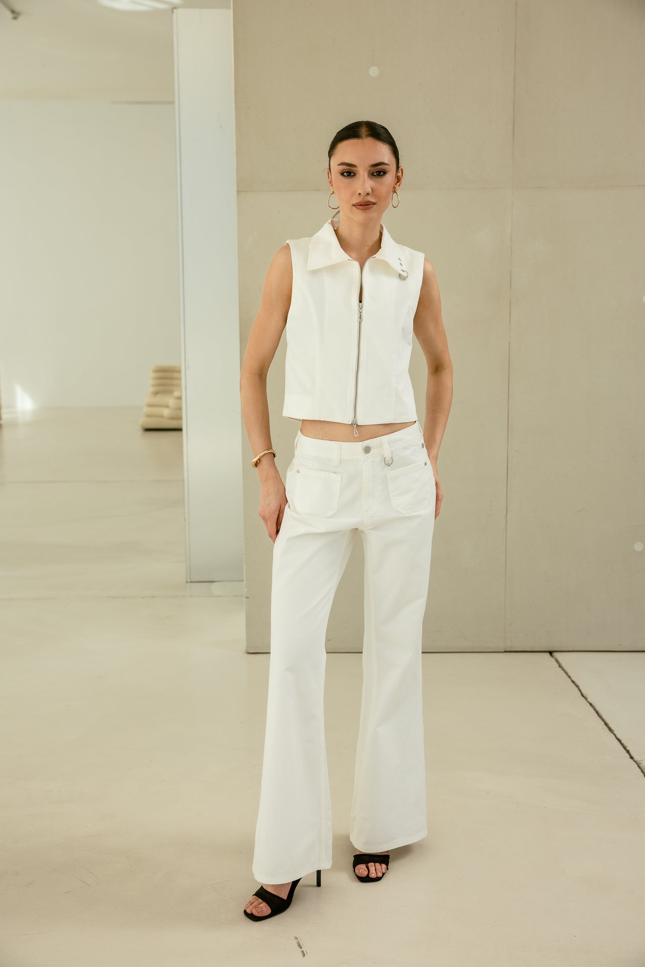 

Pantalon large Femme Jessy Yolo bright white | Freeman T. Porter