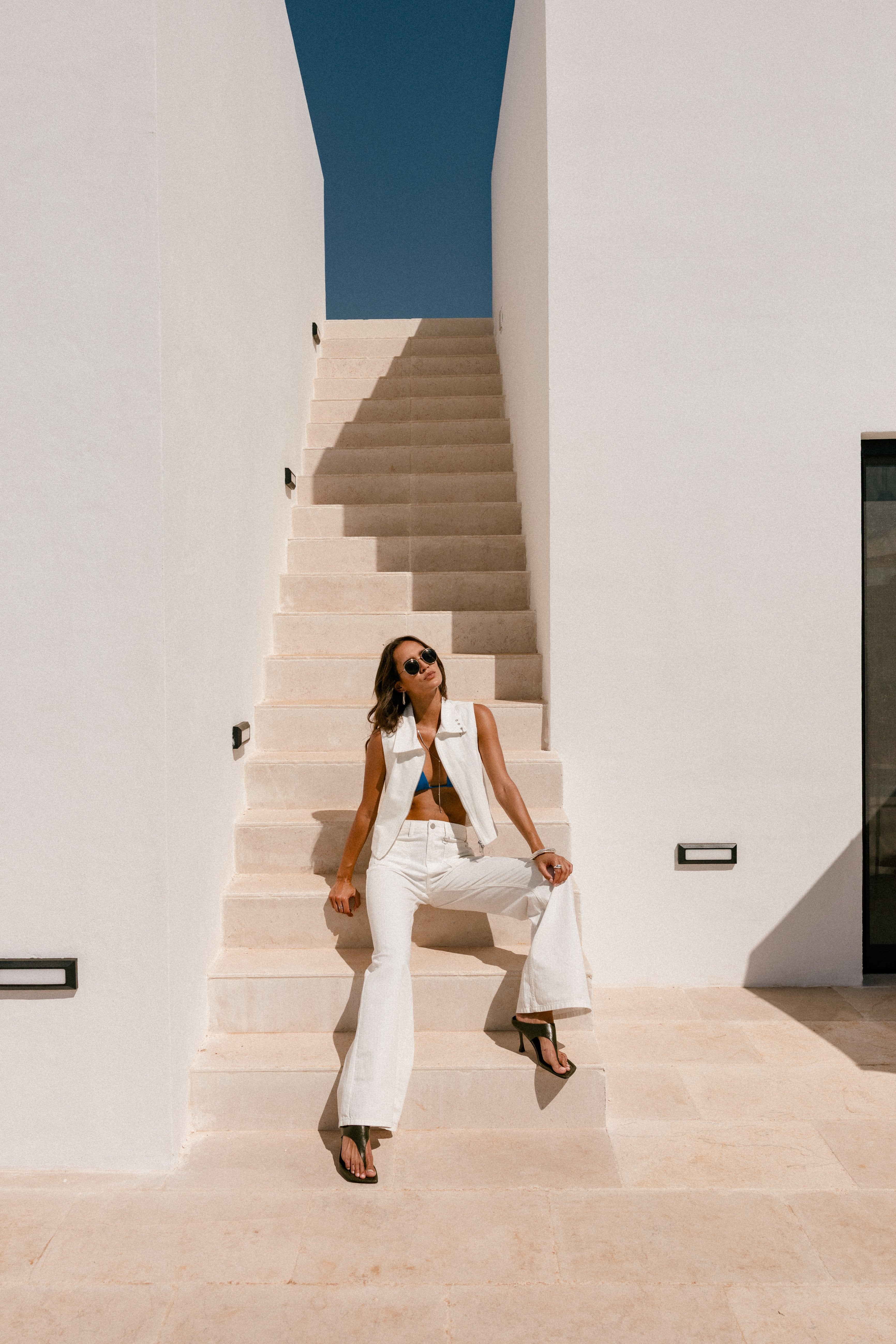 

Wide-leg trousers Women Jessy Yolo blanc éclatant | Freeman T. Porter