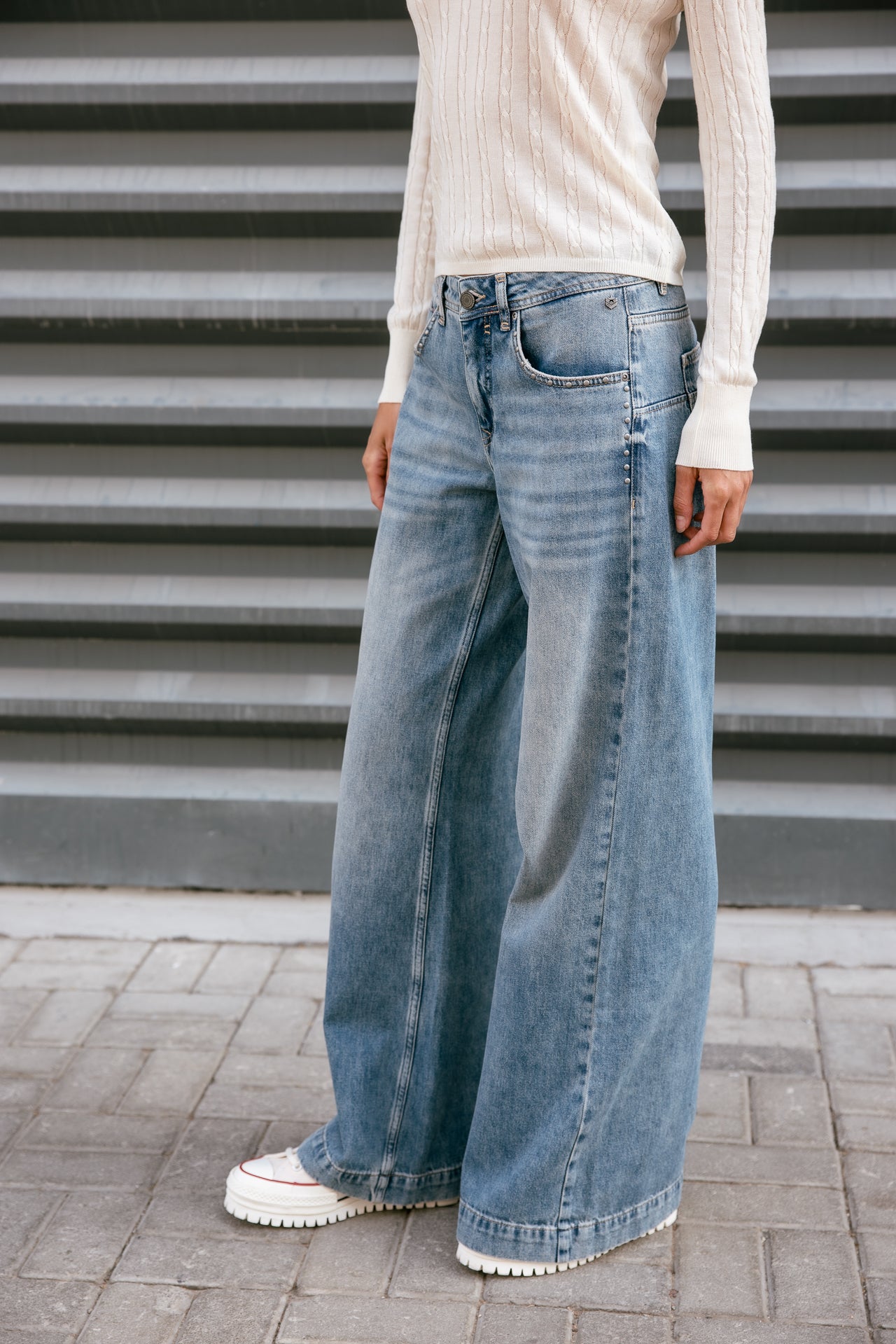 

Jeans large  Femme Miley Denim bayloo | Freeman T. Porter