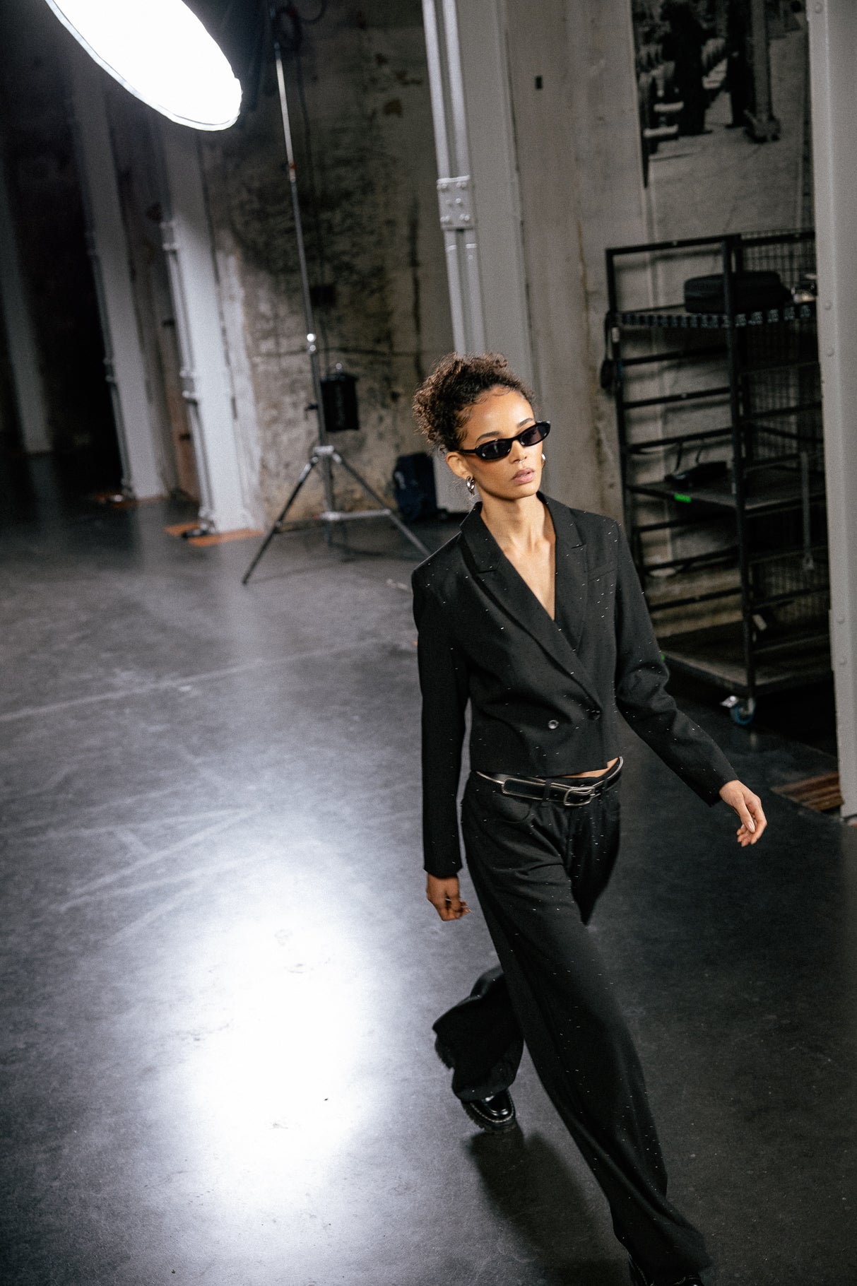 

Pantalon large  Femme Miley diamente black | Freeman T. Porter