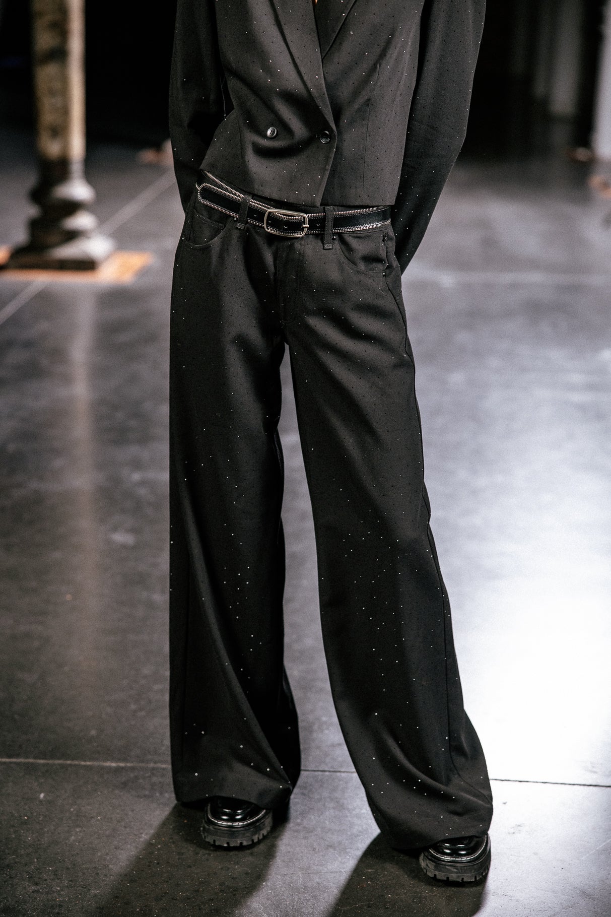 

Pantalon large  Femme Miley diamente black | Freeman T. Porter