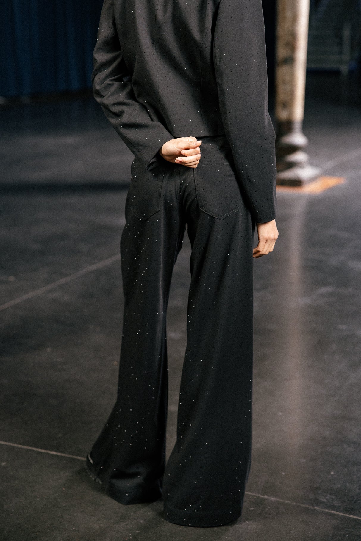 

Pantalon large  Femme Miley diamente black | Freeman T. Porter