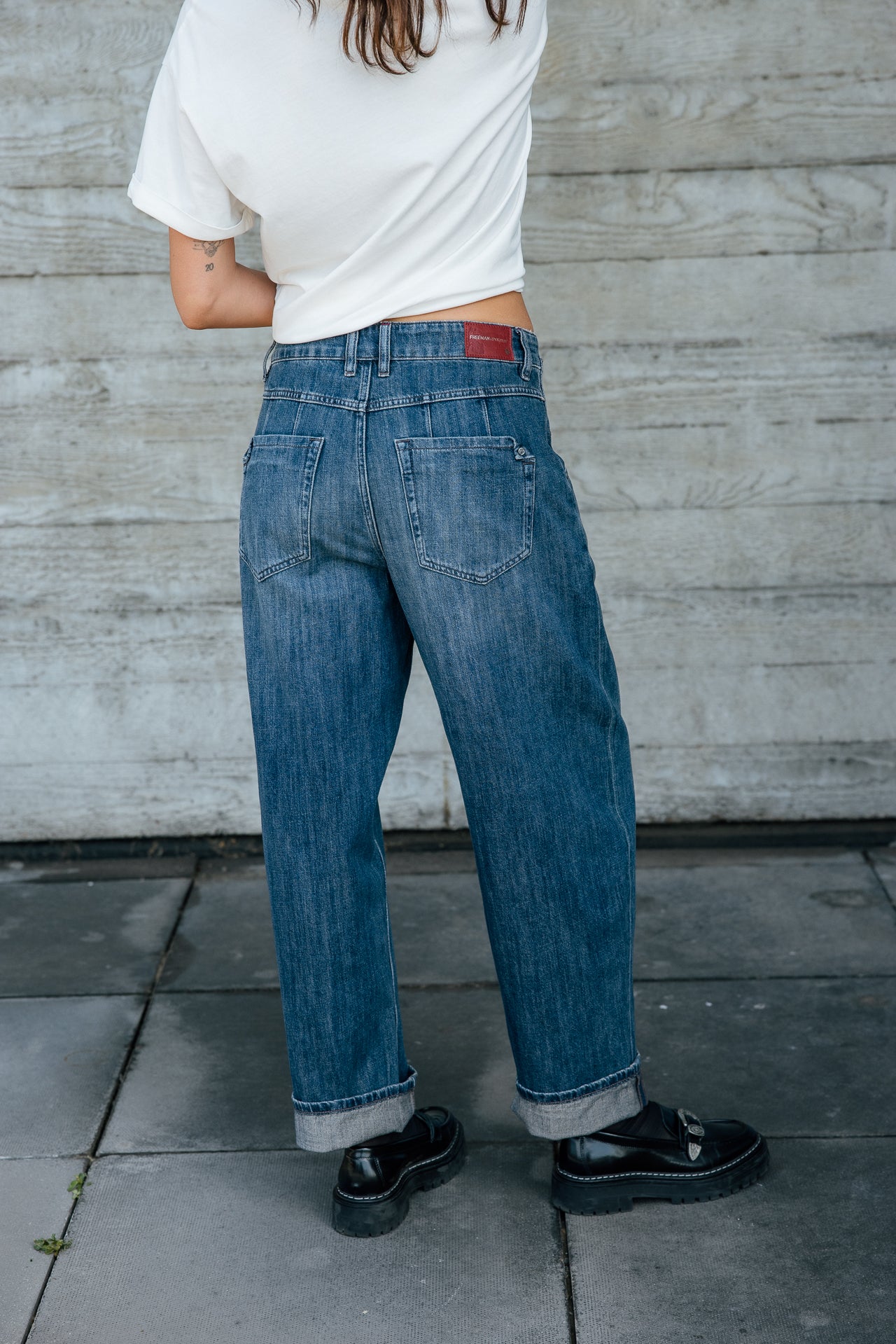 

Jeans boyfriend 7/8 Femme Robyn rally dark | Freeman T. Porter