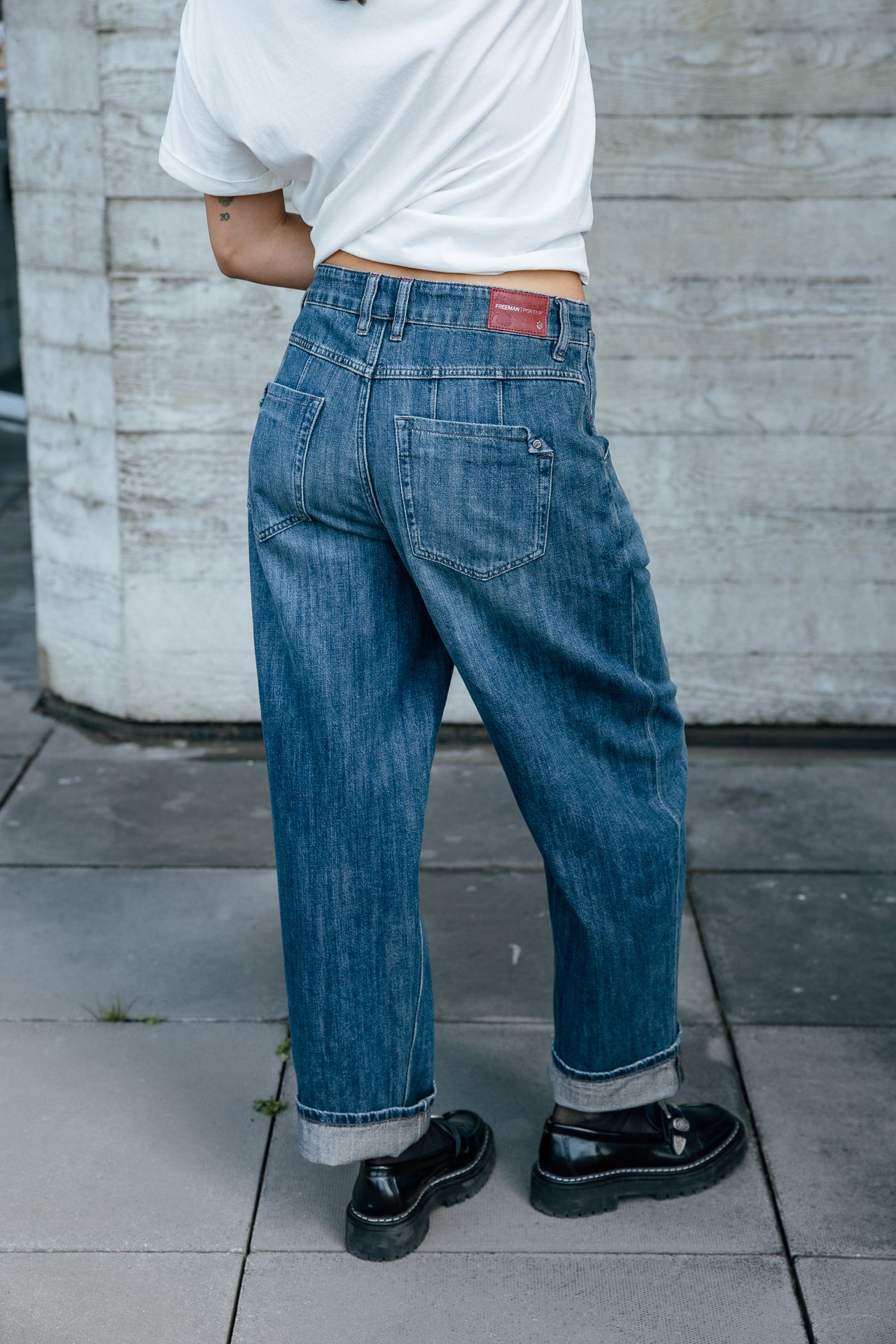 

Jeans boyfriend 7/8 Femme Robyn rally dark | Freeman T. Porter