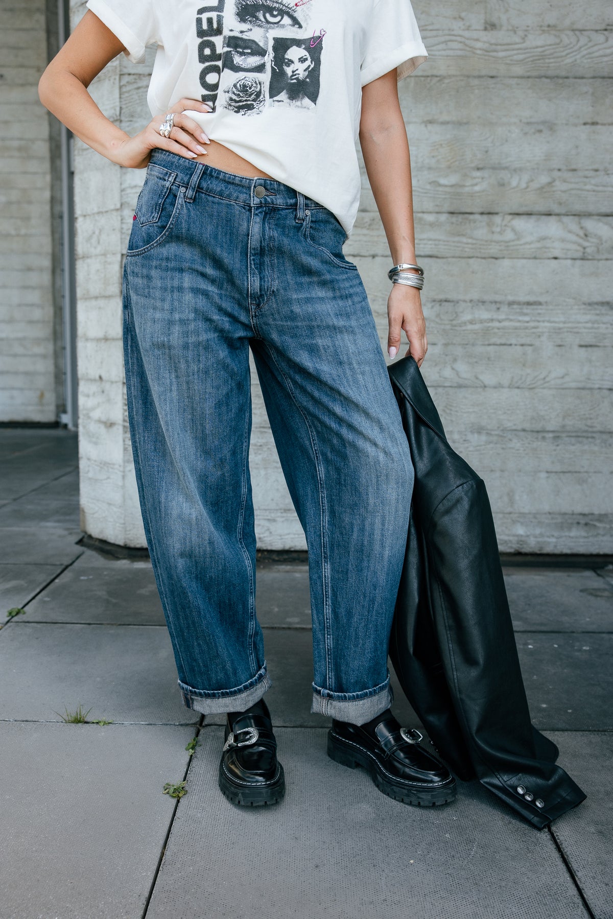 

Jeans boyfriend 7/8 Femme Robyn rally dark | Freeman T. Porter