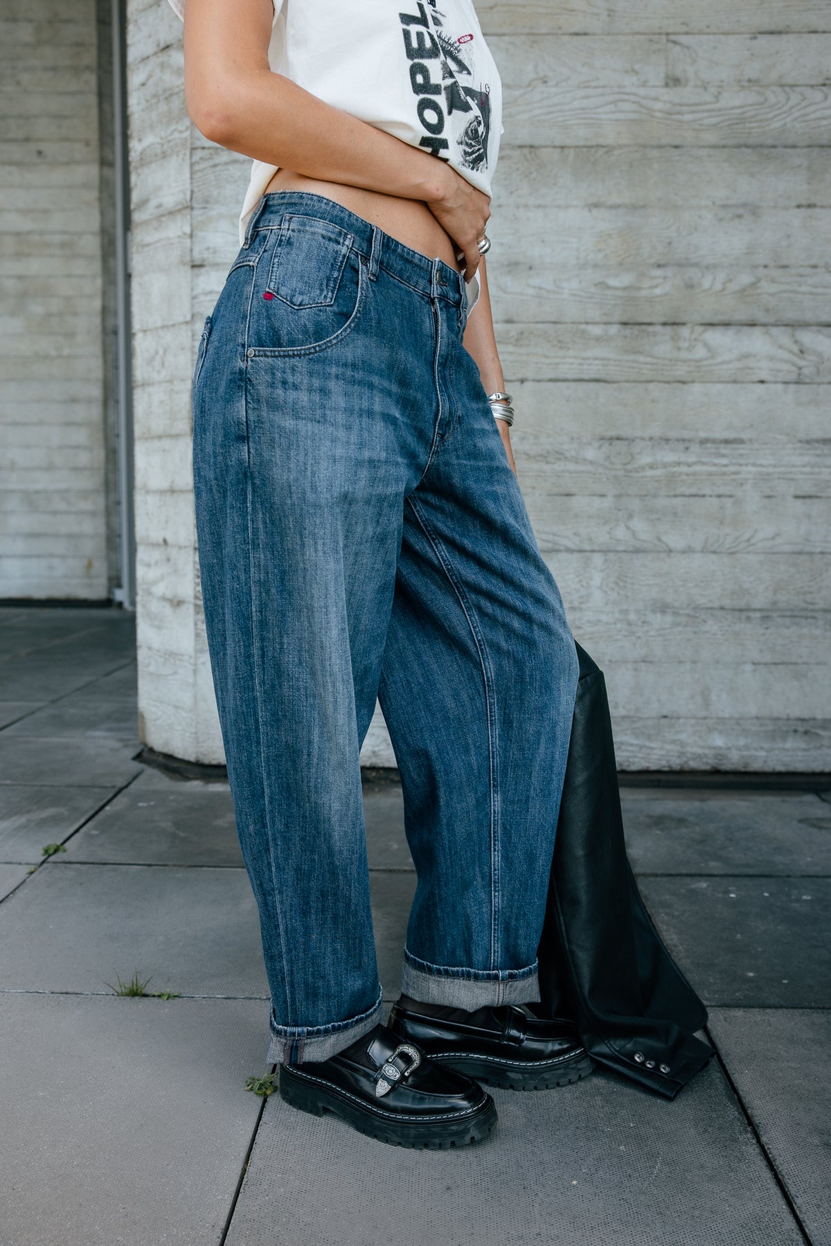 

Jeans boyfriend 7/8 Femme Robyn rally dark | Freeman T. Porter