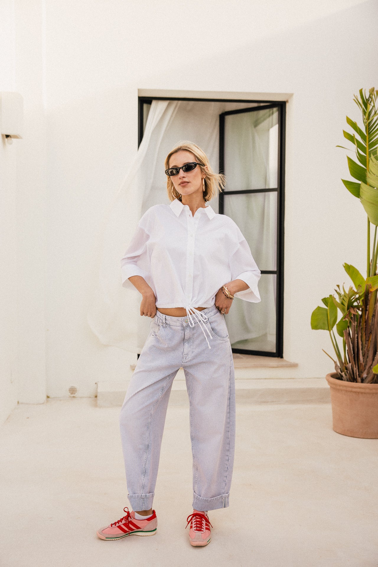 

Denim boyfriend à rayures Femme Robyn bonova | Freeman T. Porter
