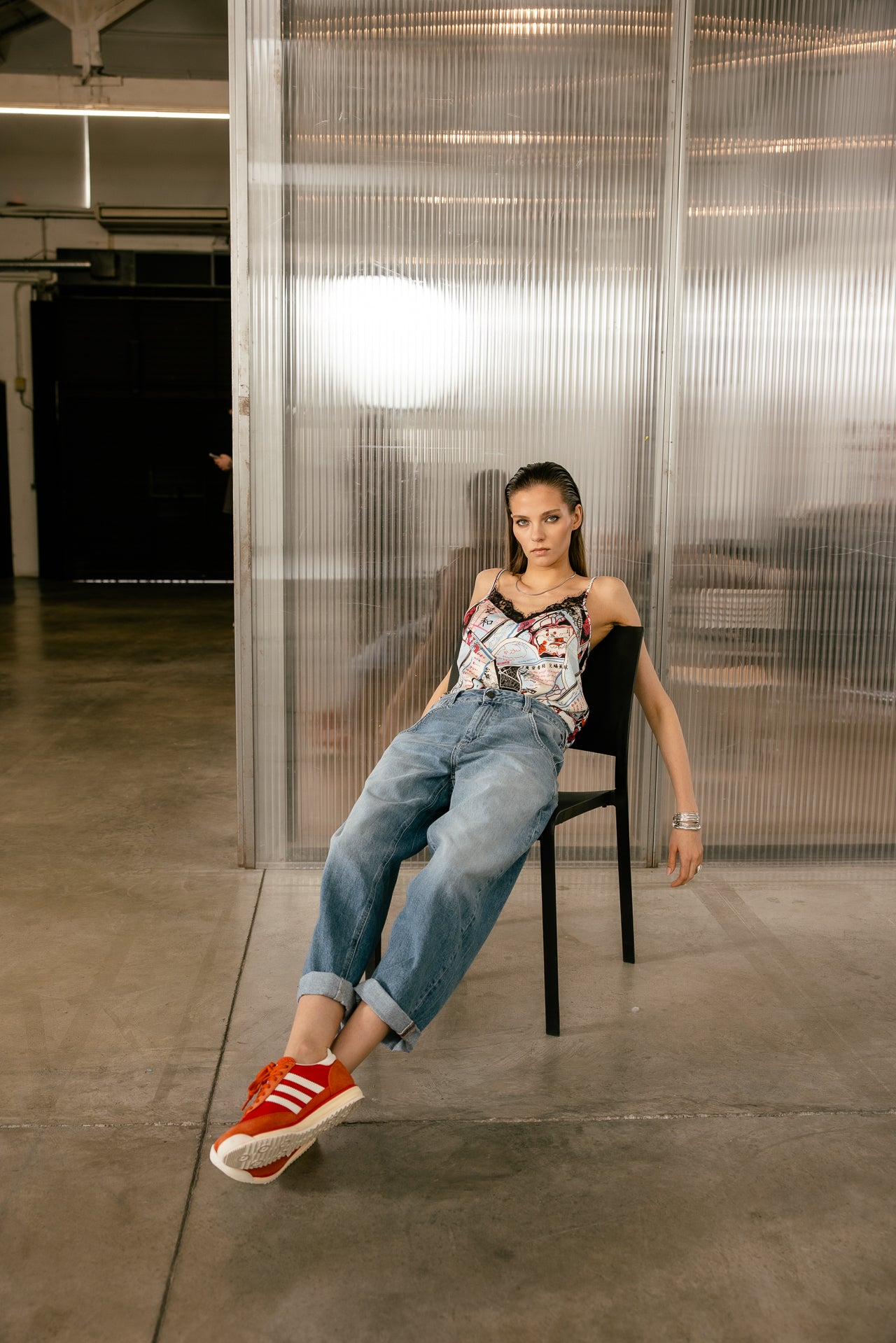 

Jeans boyfriend 7/8 Femme Robyn Denim sparkly med | Freeman T. Porter