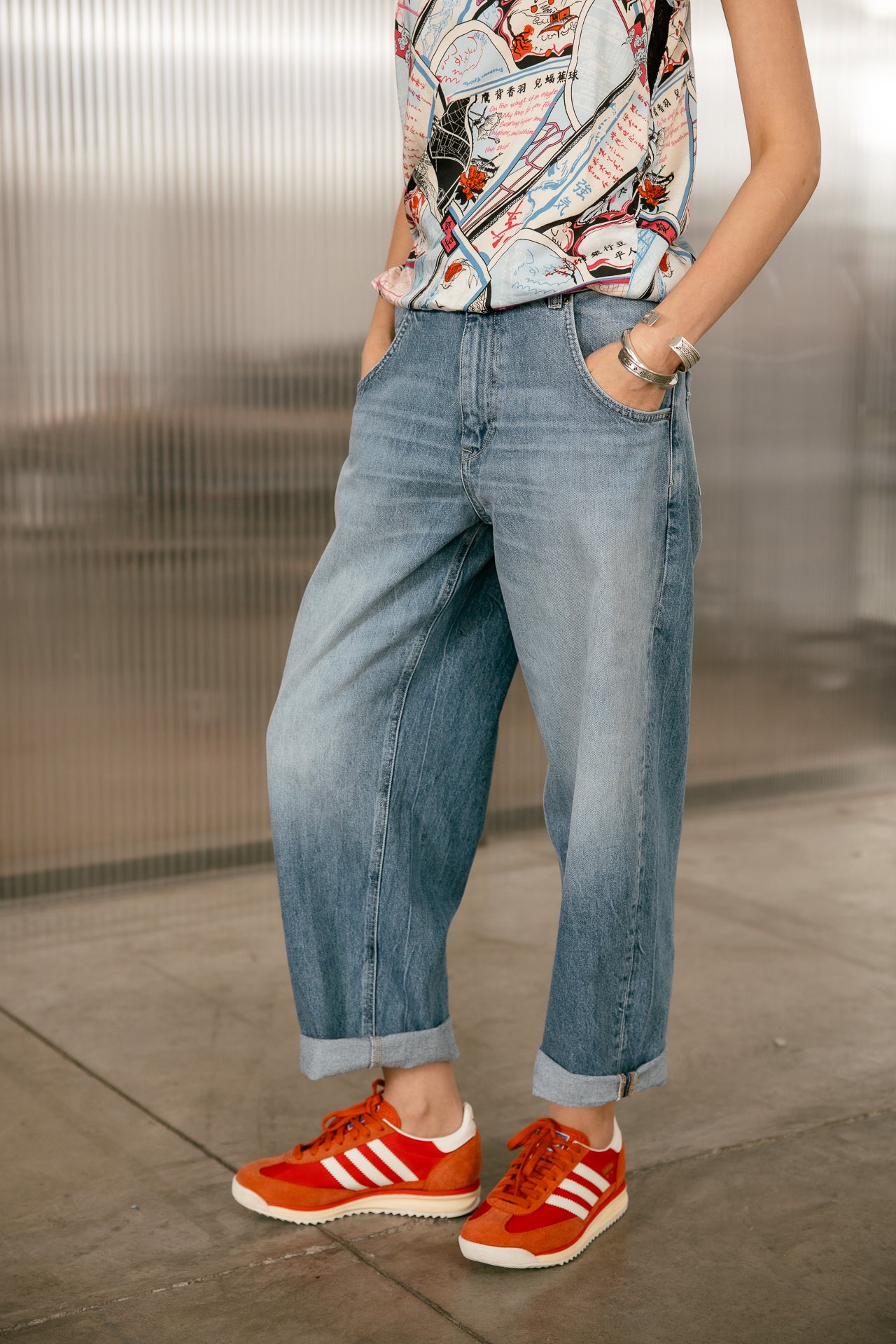 

Jeans boyfriend 7/8 Mujer Robyn sparkly med | Freeman T. Porter