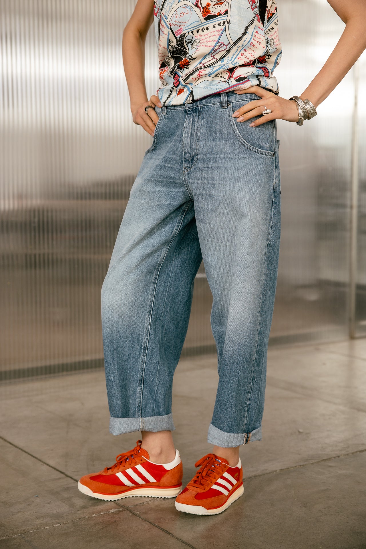 

Jeans boyfriend 7/8 Mujer Robyn sparkly med | Freeman T. Porter