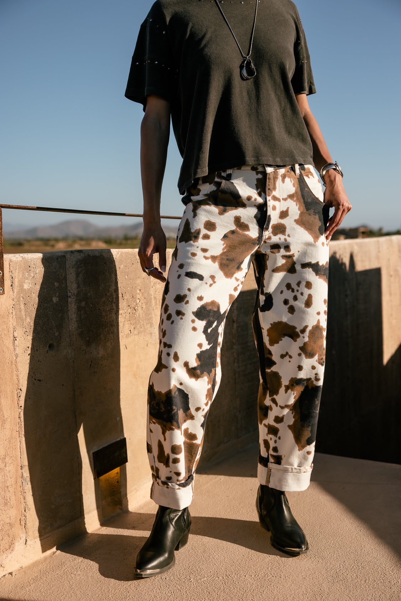   
            

Pantalon boyfriend 7/8 Femme Robyn Country original | Freeman T. Porter
          